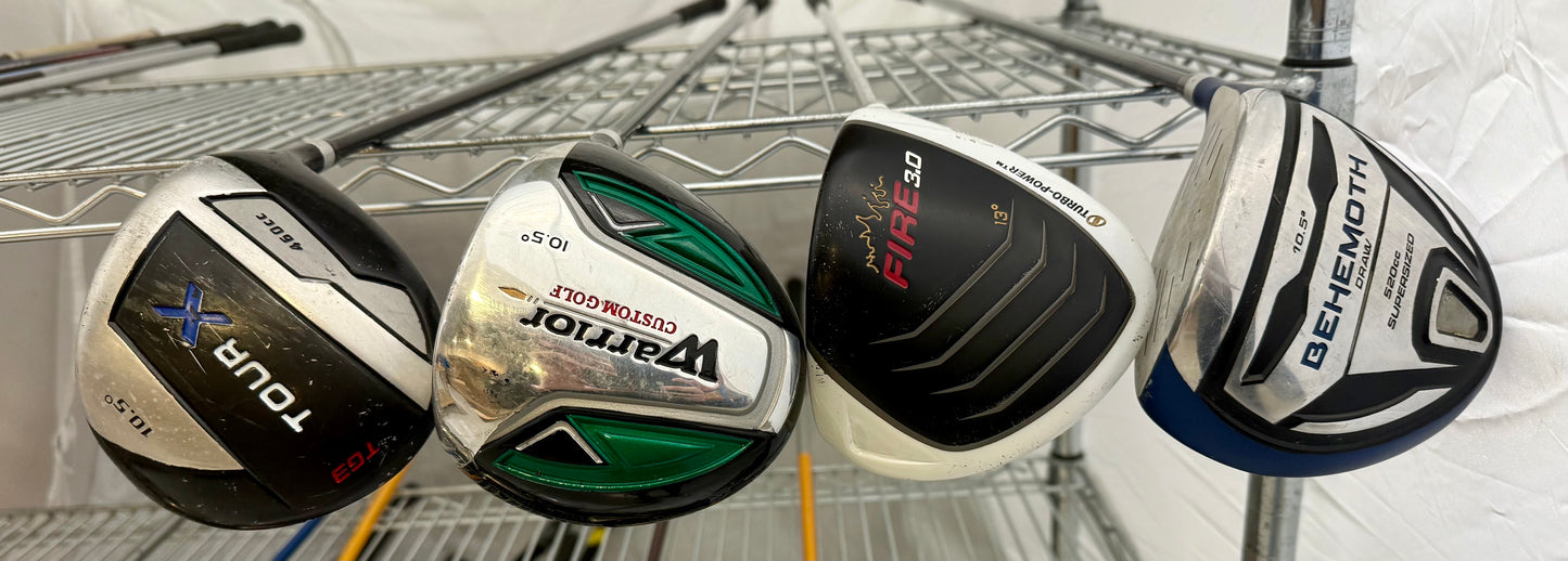 Wholesale Lot 15 Golf Clubs - Assorted Drivers-Next Round