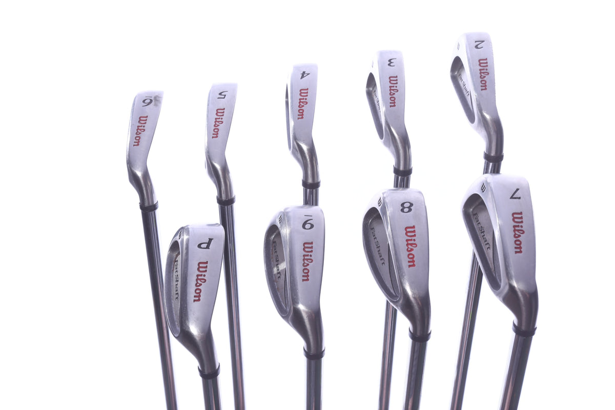 Used Wilson FATSHAFT II Iron Set - Right-Handed - 2-PW - Regular Flex