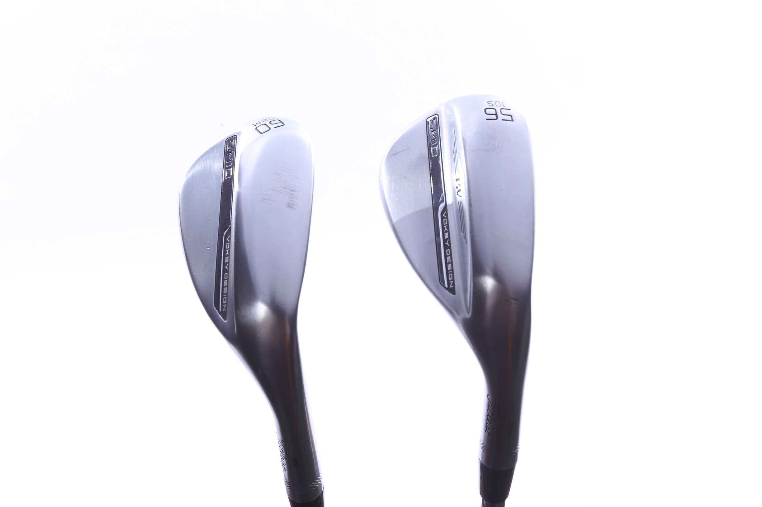 Used Titleist Vokey SM10 Tour Chrome Wedge Set - Right-Handed - 56*, 60* - Wedge Flex-Next Round