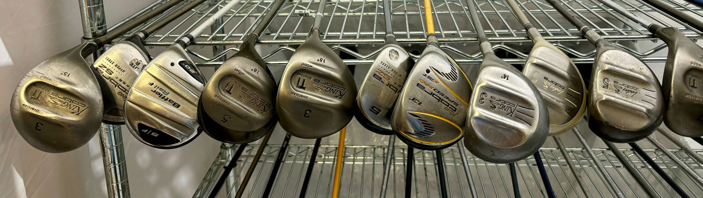 Wholesale Lot of 40 Golf Clubs - Mizuno and Cobra Woods-Next Round