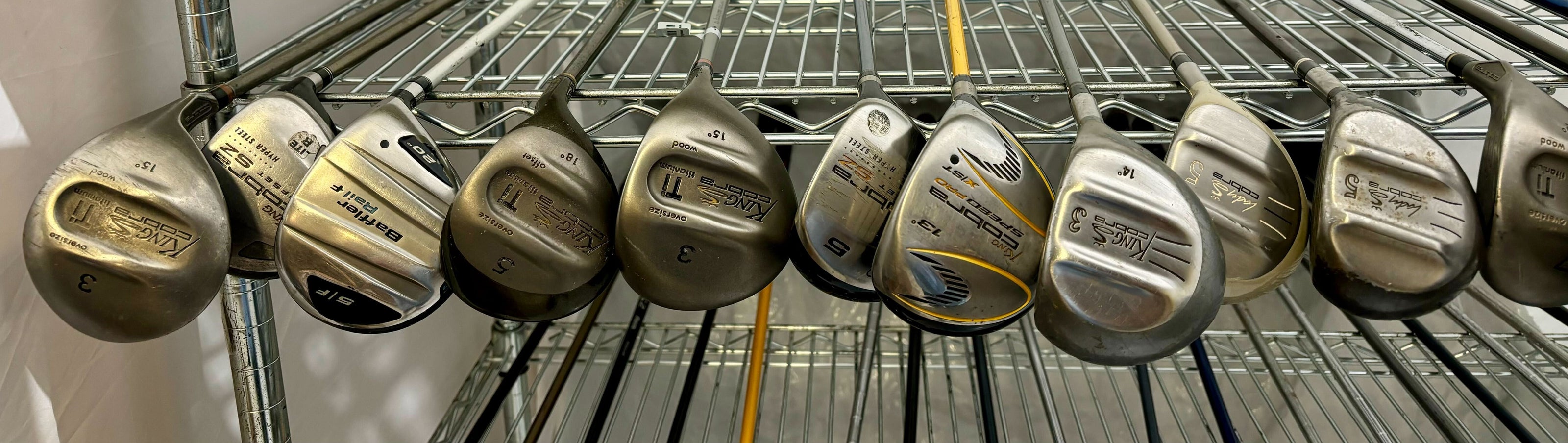 Wholesale Lot of 40 Golf Clubs - Mizuno and Cobra Woods-Next Round