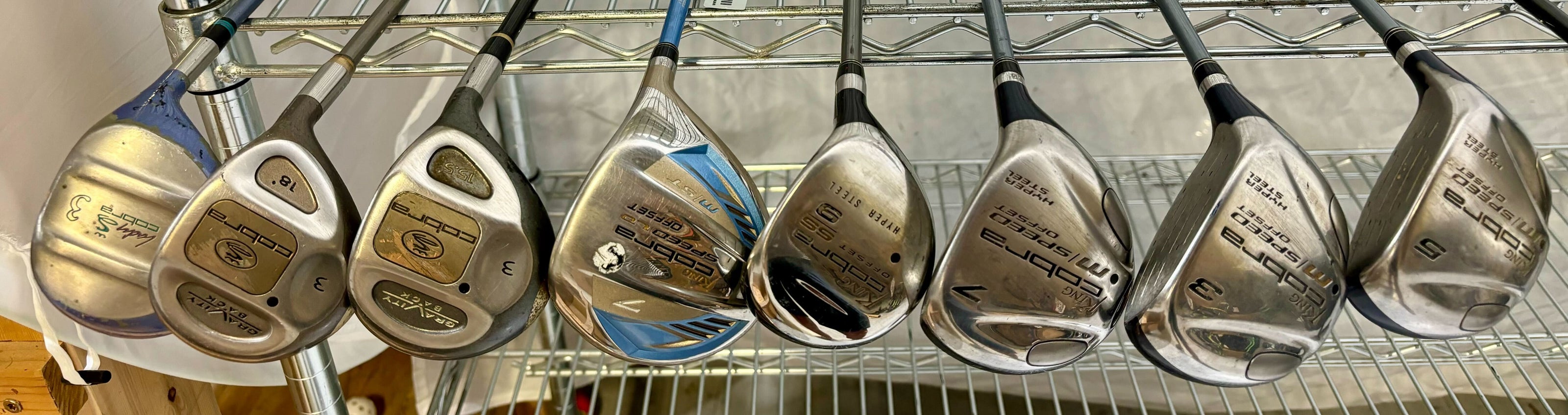Wholesale Lot of 30 Golf Clubs - Woods/Drivers - Cobra/Titleist - Right-Handed-Next Round