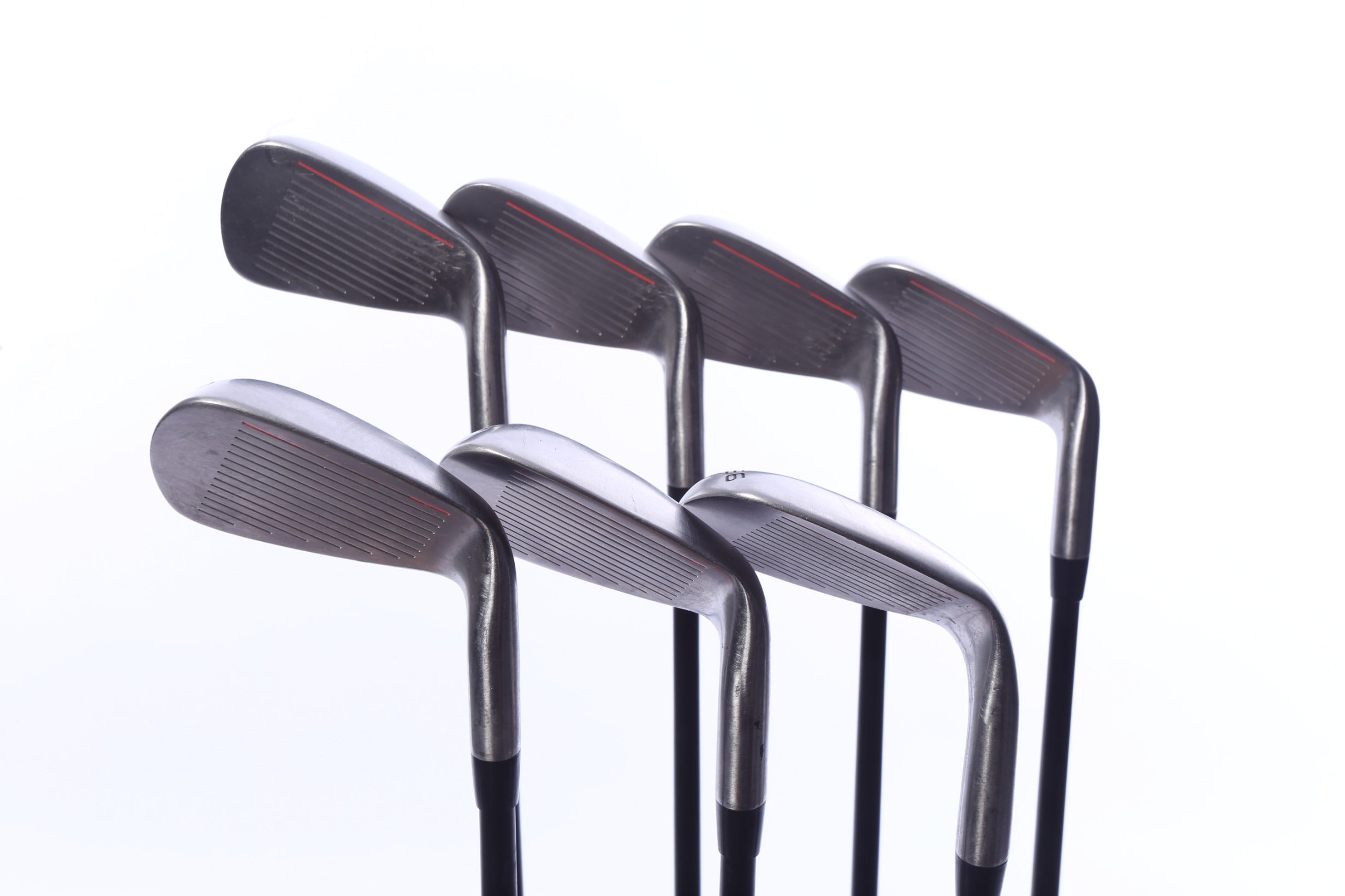 Used Stix All Black Iron Set - Left-Handed - 5-PW, 56 - Stiff Flex