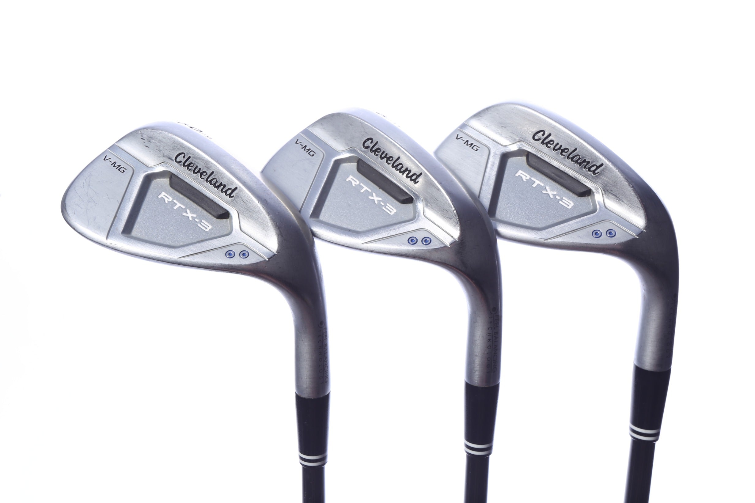 Used Cleveland RTX-3 CB Tour Satin Wedge Set - Right-Handed - 50*, 56*, 60* - Wedge Flex