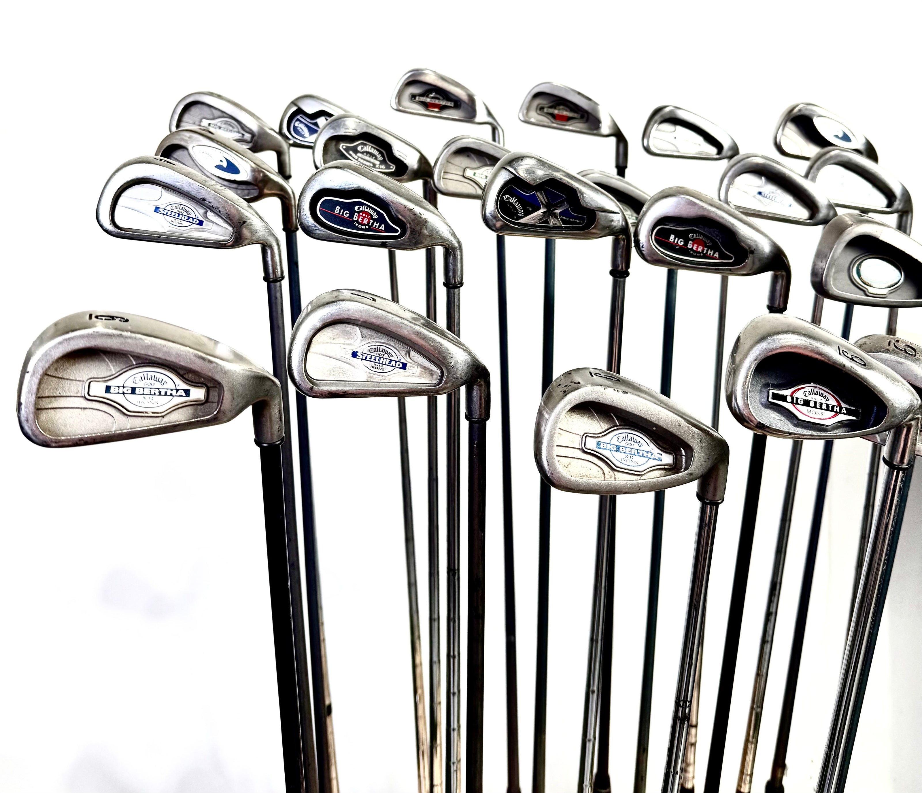 Wholesale Lot of 24 Golf Clubs - Right Handed - Callaway Irons and Wedges-Next Round