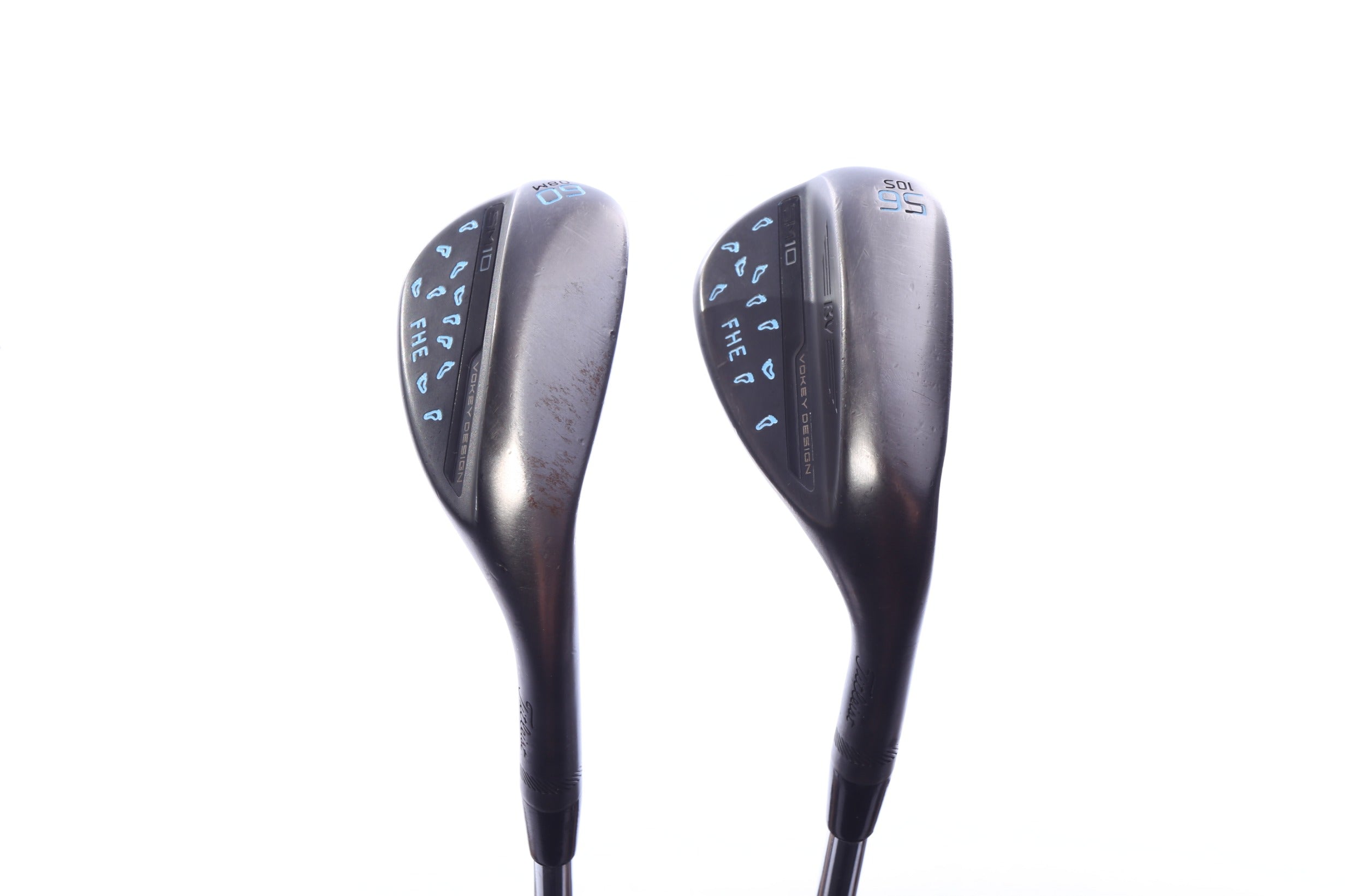 Used Titleist Vokey SM10 Jet Black Wedge Set - Right-Handed - 56*, 60* - Stiff Flex