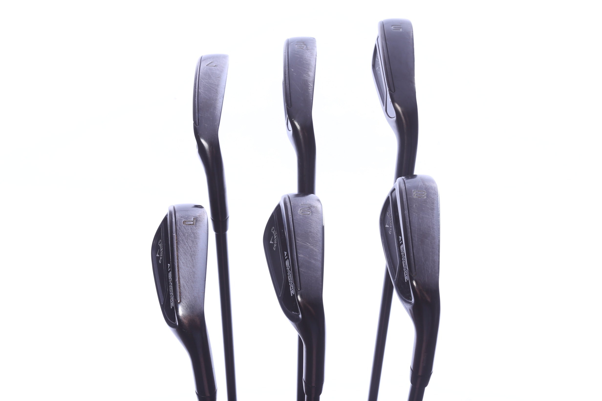 Used Callaway Limited Edition Paradym Ai Smoke Black Iron Set - Right-Handed - 5-PW - Regular Flex