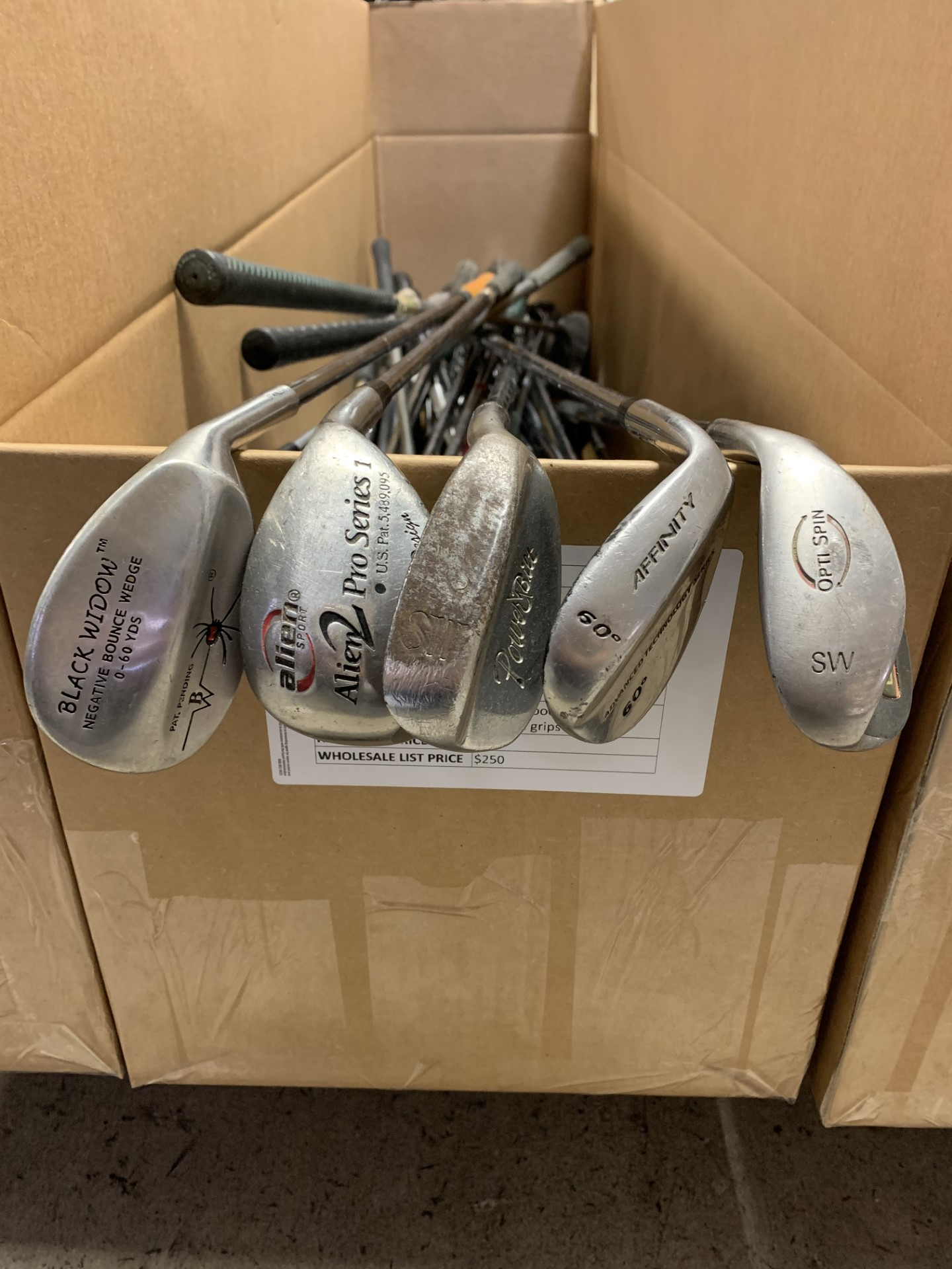 Wholesale Lot of 50 Assorted Wedges. Snake Eyes, Carbite, Power Bilt-Next Round