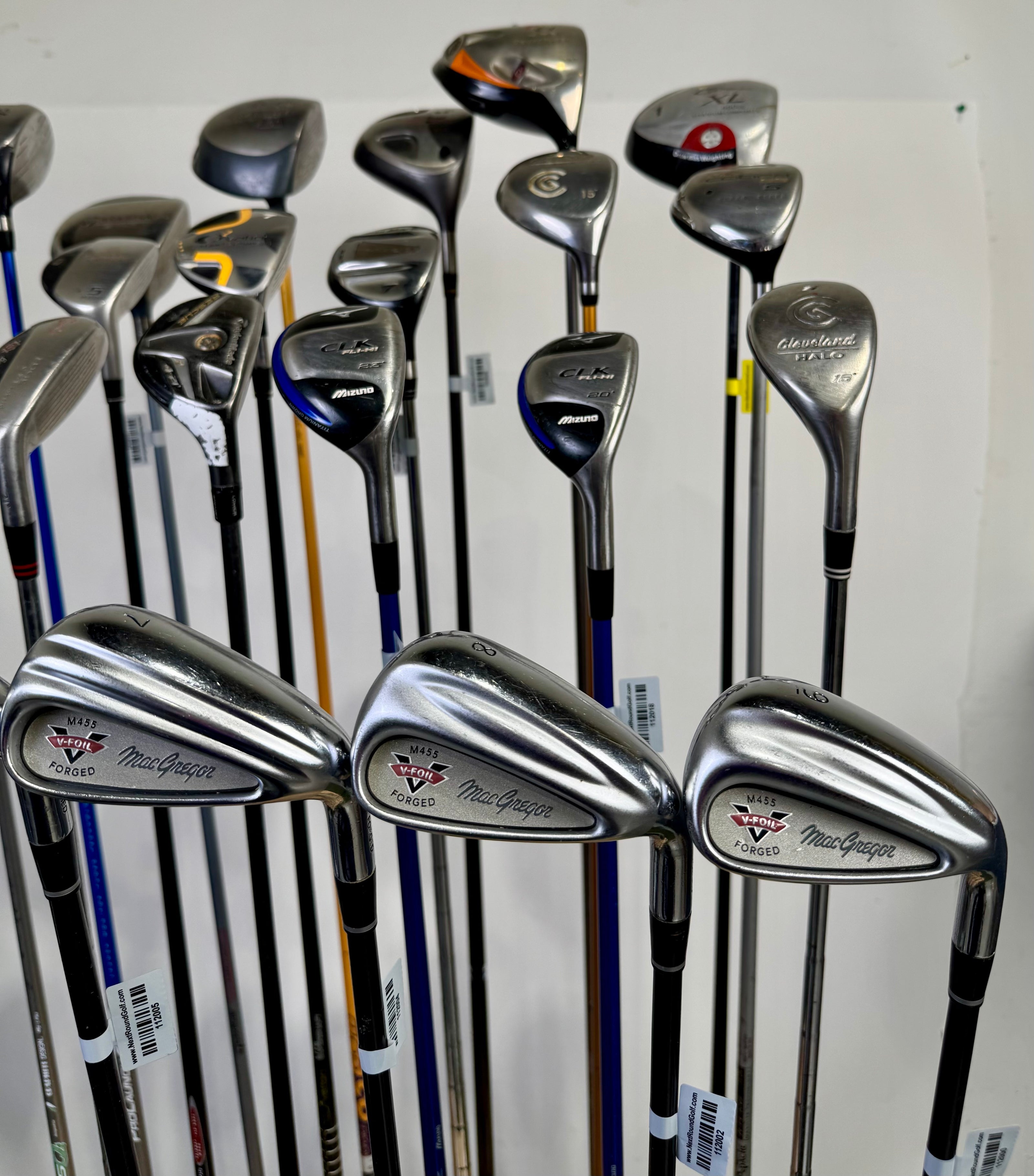 Wholesale Lot of 24 Drivers, Fairway Woods, Hybrids, And Single Irons.-Next Round