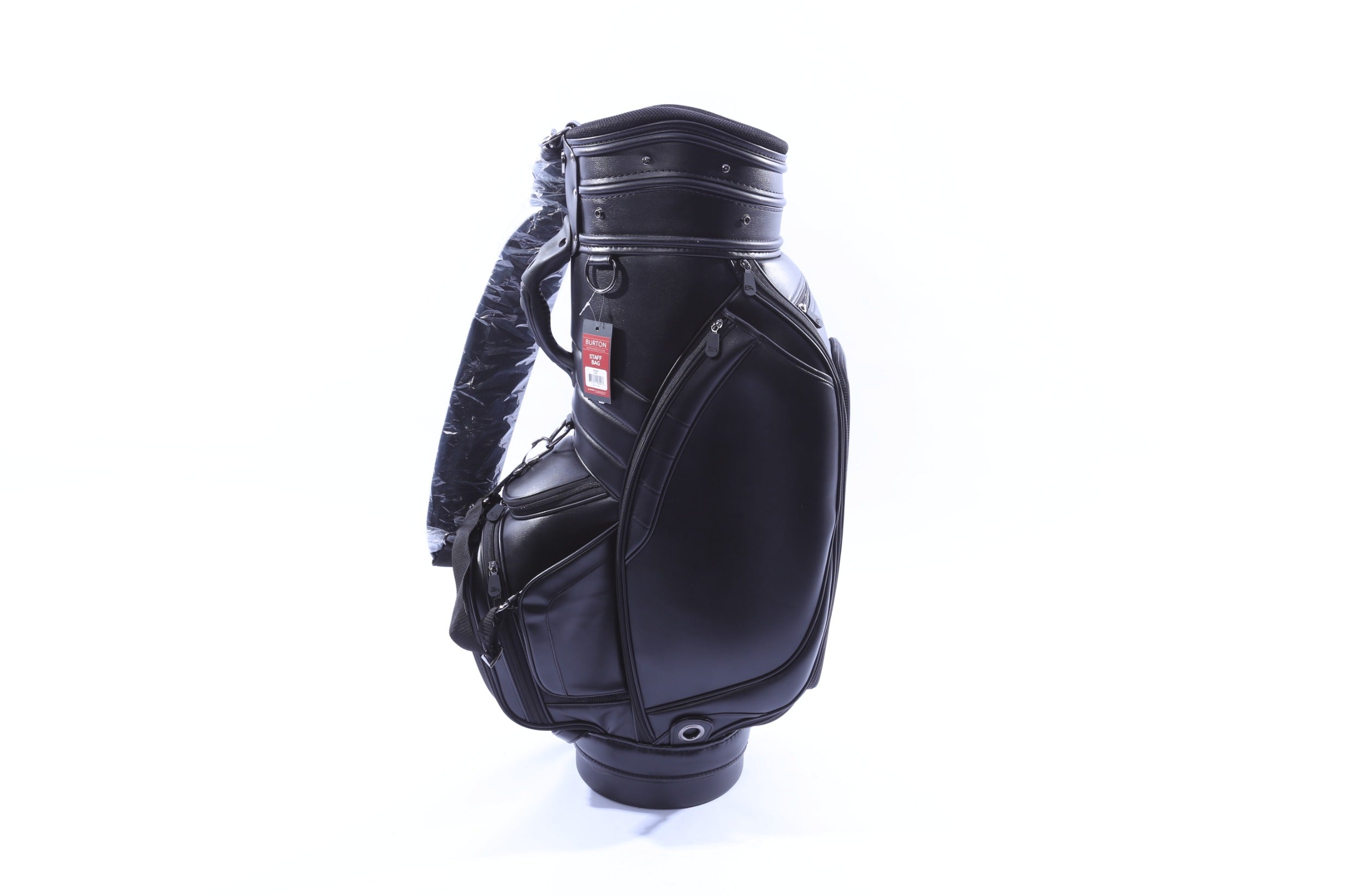 Used Burton Staff Bag Black Staff Bag - 6-Way - 9 Pockets - Rain Cover Included-Next Round