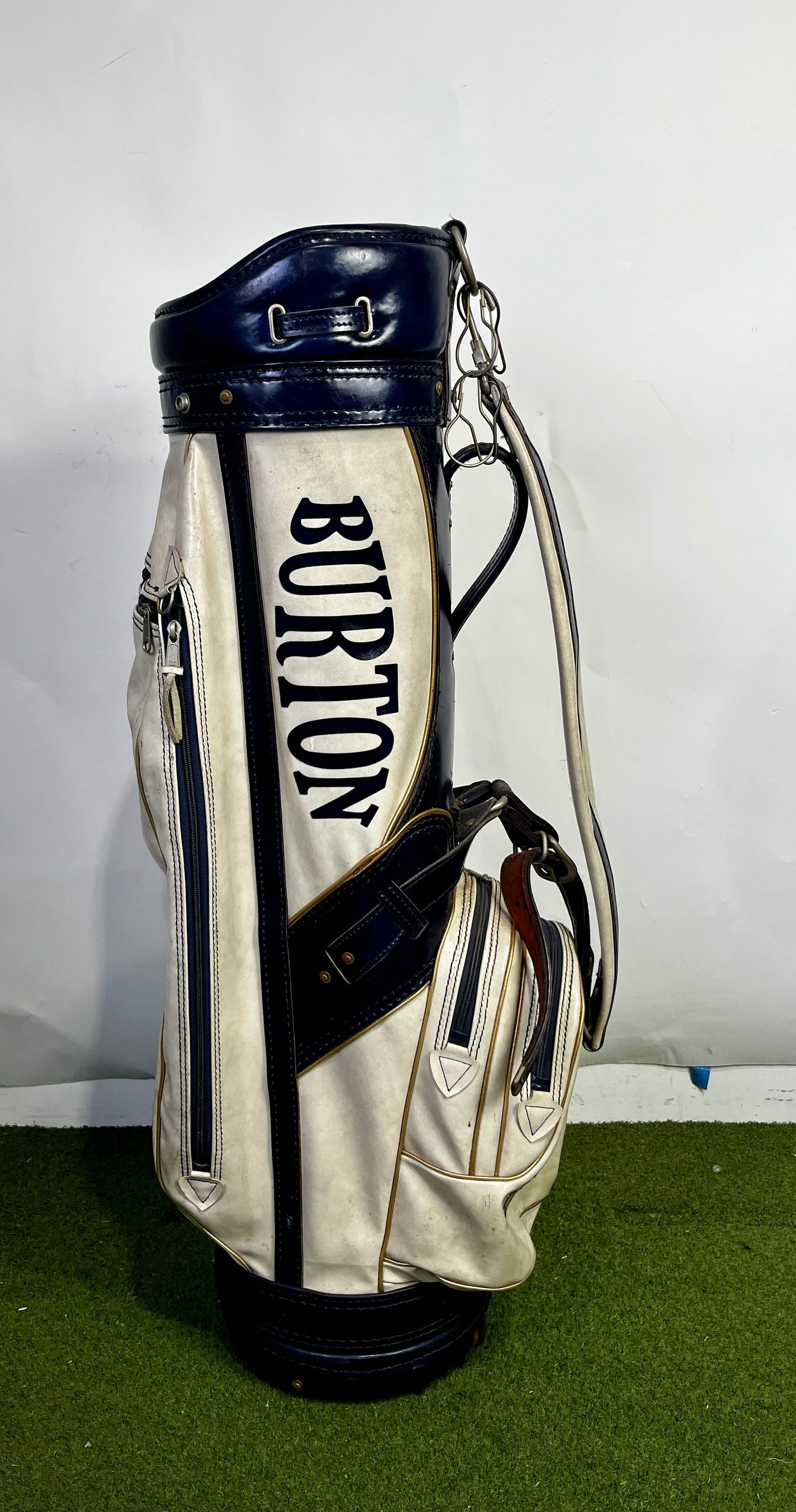 Burton Golf Bag - 3 Dividers 4 Pockets- Blue and White-Next Round