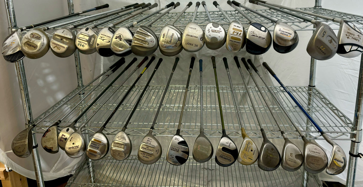 Wholesale Lot of 30 Golf Clubs - Assorted Fairway Woods-Next Round
