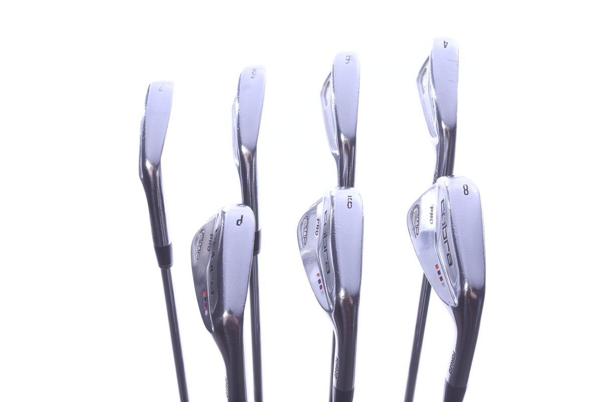 Used Cobra AMP Cell Pro Iron Set - Right-Handed - 4-PW - Stiff Flex