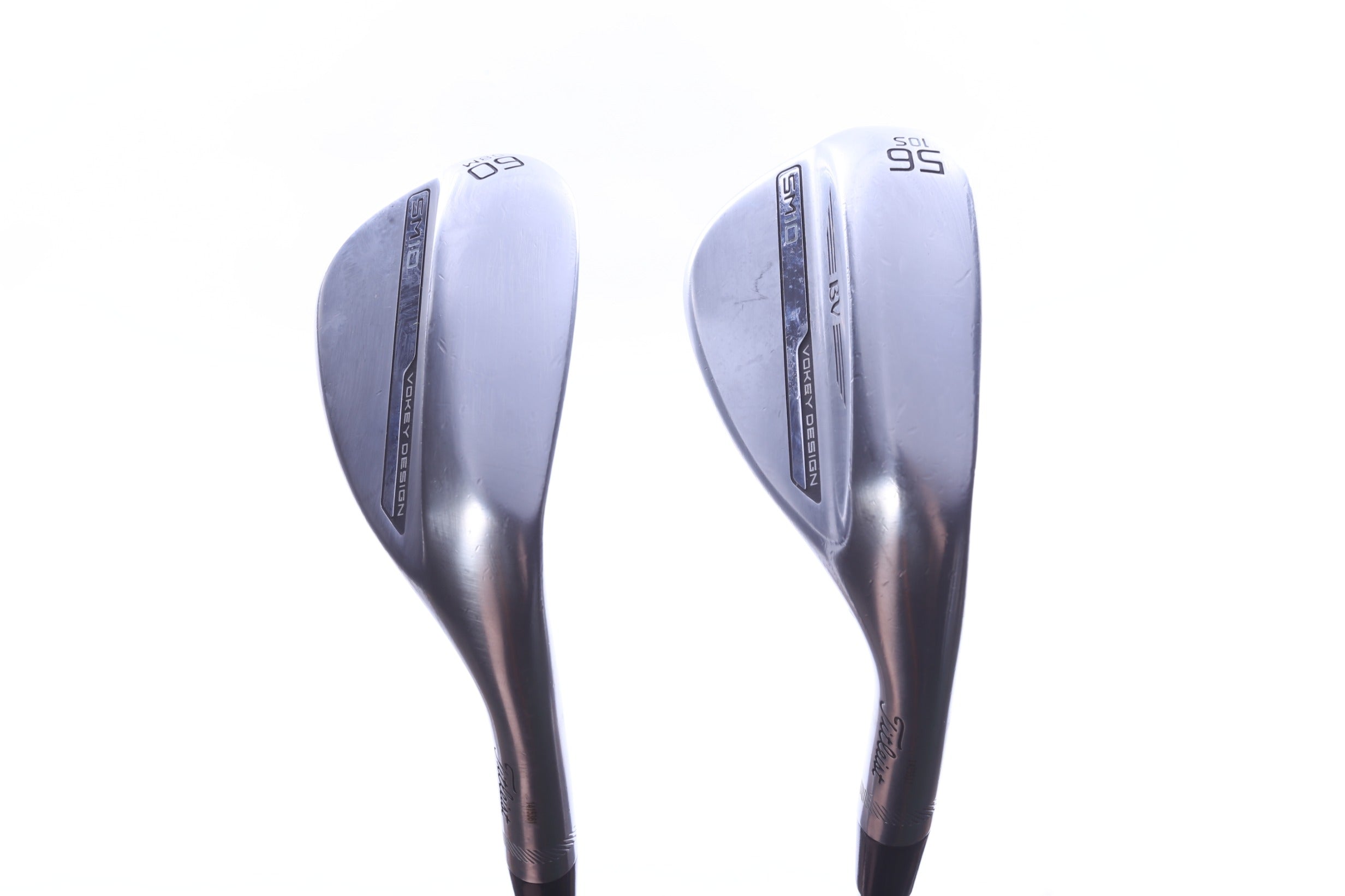 Used Titleist Vokey SM10 Tour Chrome Wedge Set - Right-Handed - 56*, 60* - Wedge Flex-Next Round