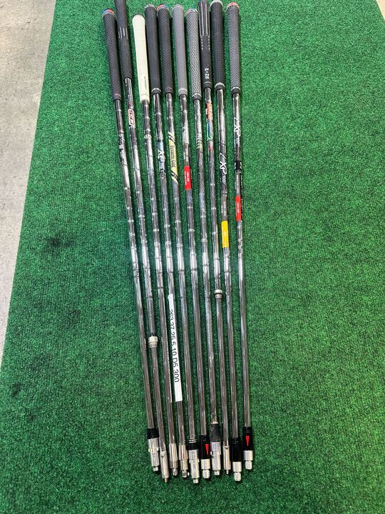 Wholesale Lot of 10 Assorted Fitting Club Steel Shafts with Various Adaptors-Next Round