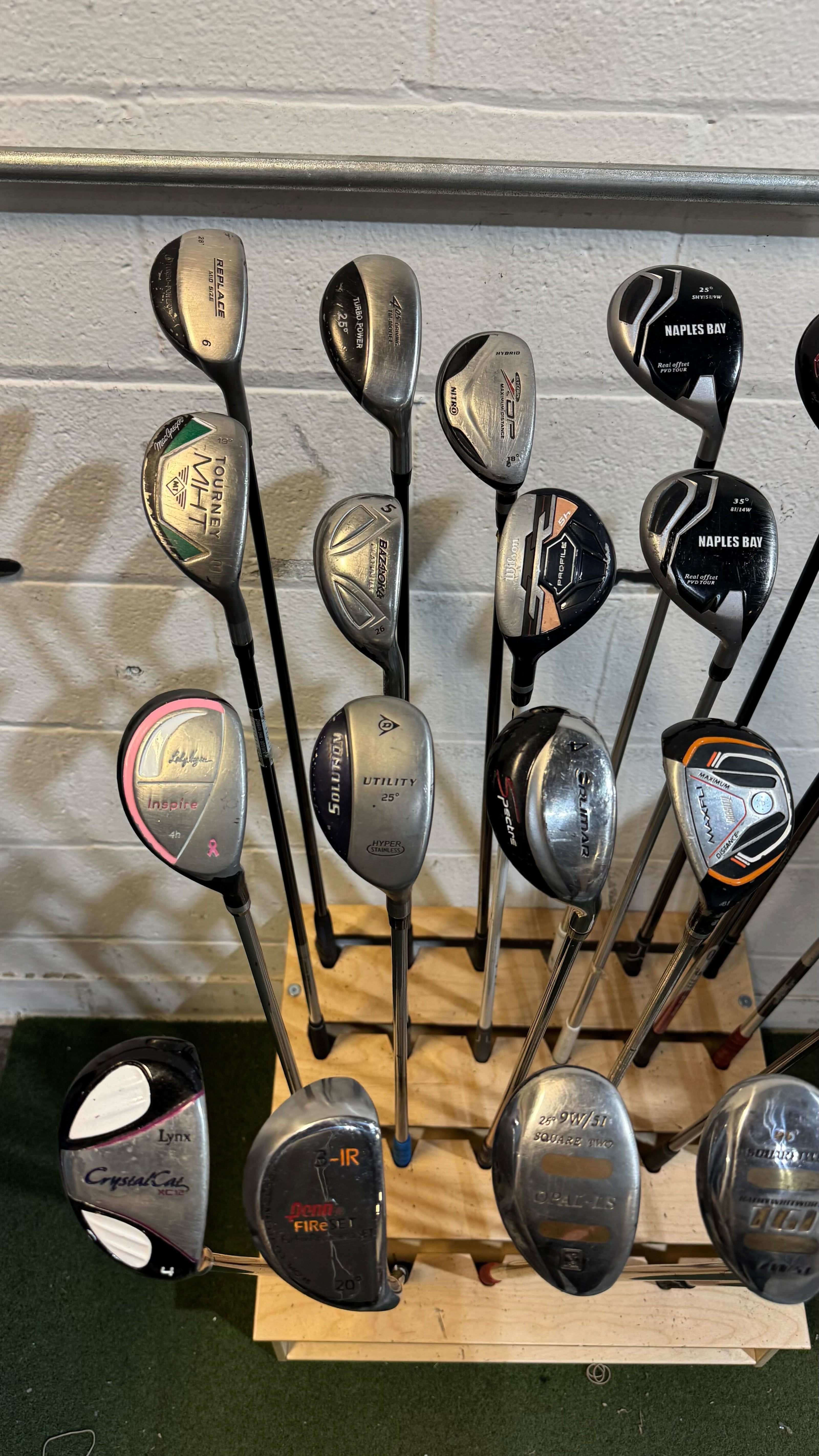 Wholesale Lot of 40 Golf Clubs - Assorted Hybrids-Next Round