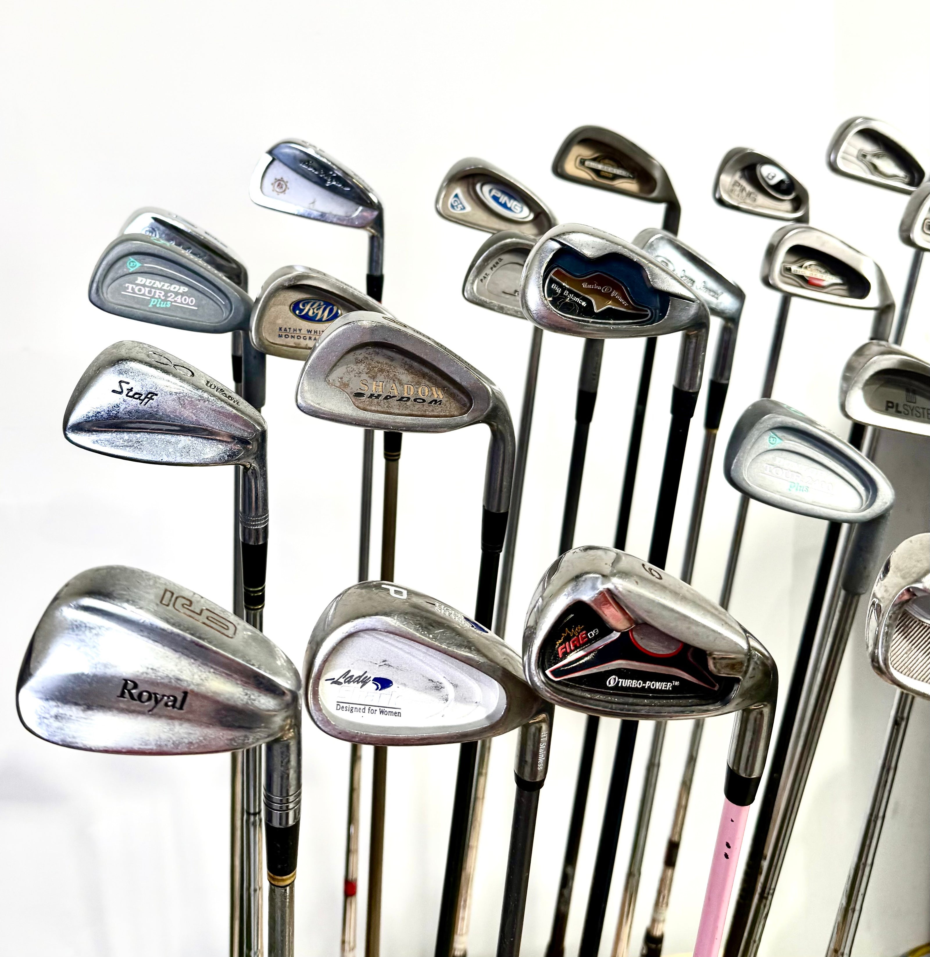 Wholesale Lot of 24 Golf Clubs - Right Handed -Assorted Irons and Wedges-Next Round