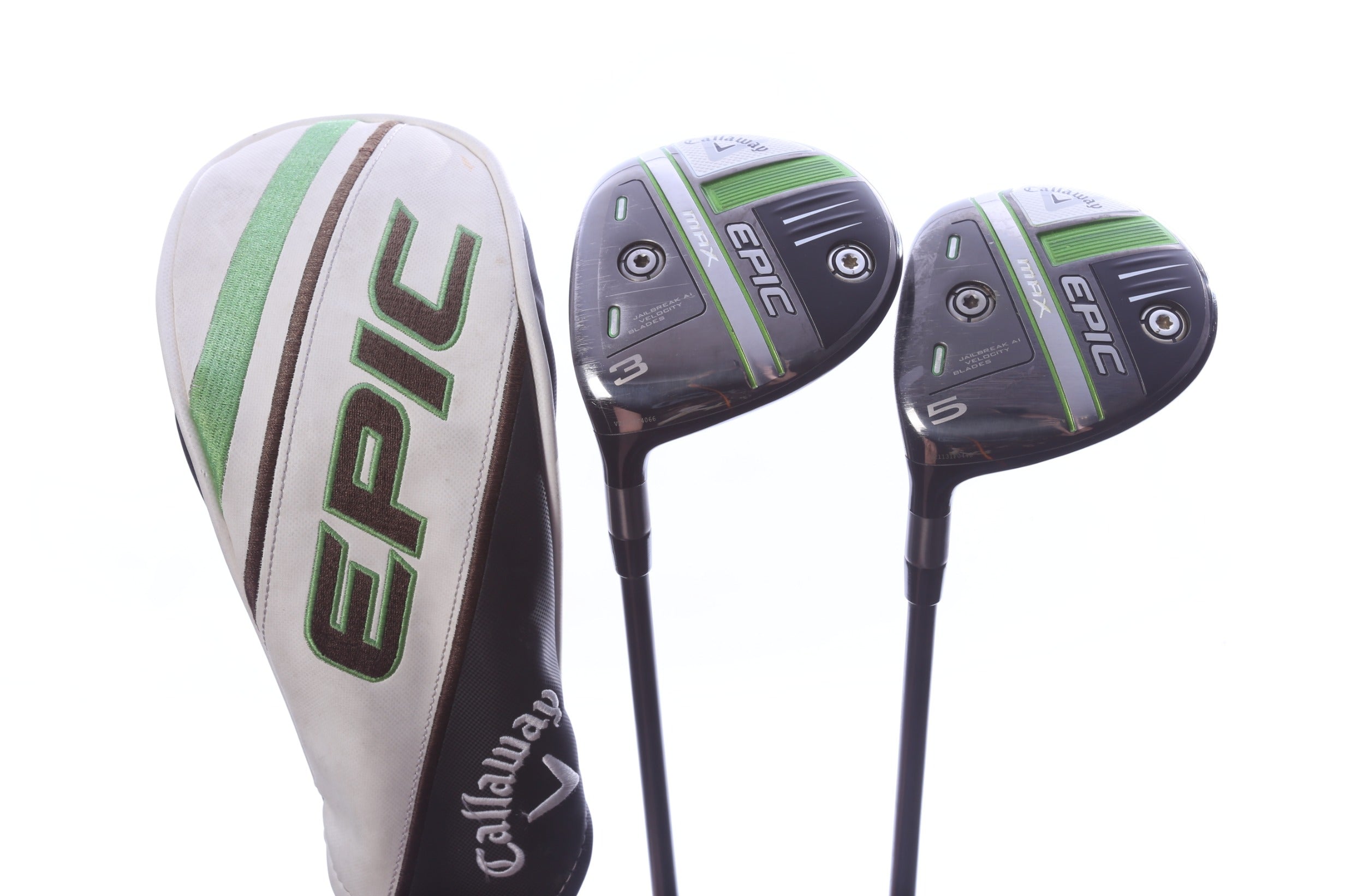 Used Callaway Epic MAX Wood Set - Left-Handed - 3W, 5W - Seniors Flex-Next Round