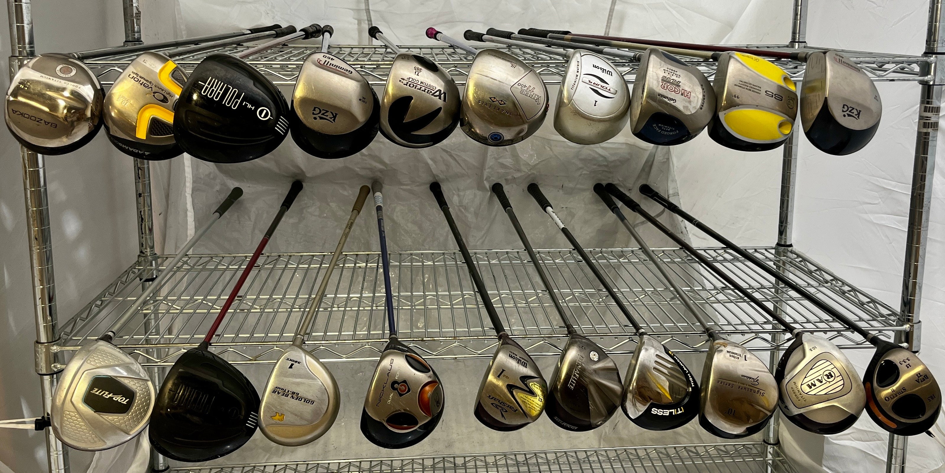Wholesale Lot of 20 Golf Clubs - Mixed Drivers-Next Round