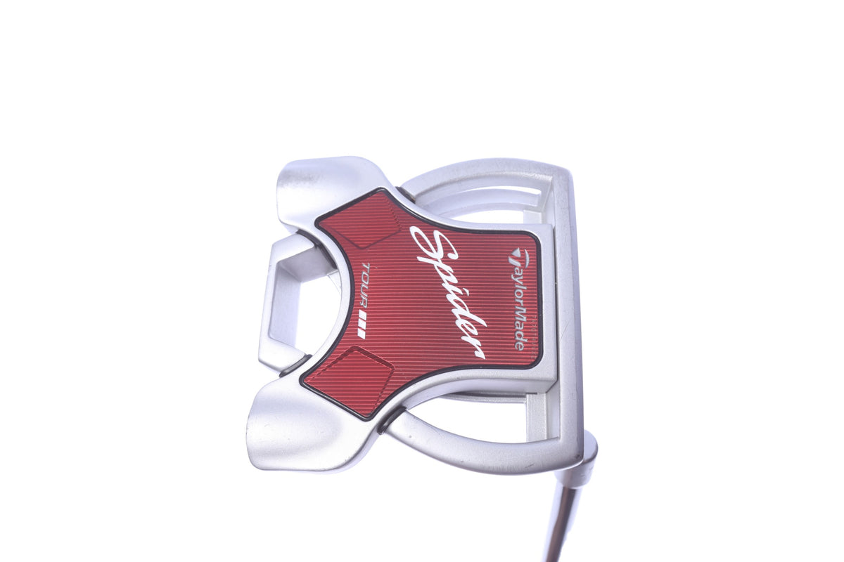 Used TaylorMade Spider Tour Silver L Neck Putter - Right-Handed - 34 in - Mallet-Next Round
