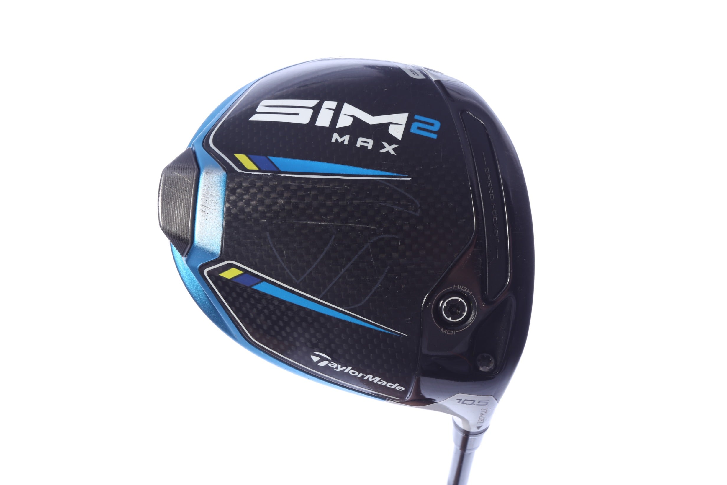 Used TaylorMade SIM2 MAX Driver - 10.5 Degrees - Stiff Flex Mitsubishi Kai'li Red - Right-Handed-Next Round