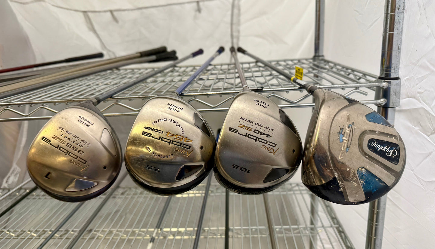 Wholesale Lot of 20 Golf Clubs - Cobra Drivers-Next Round