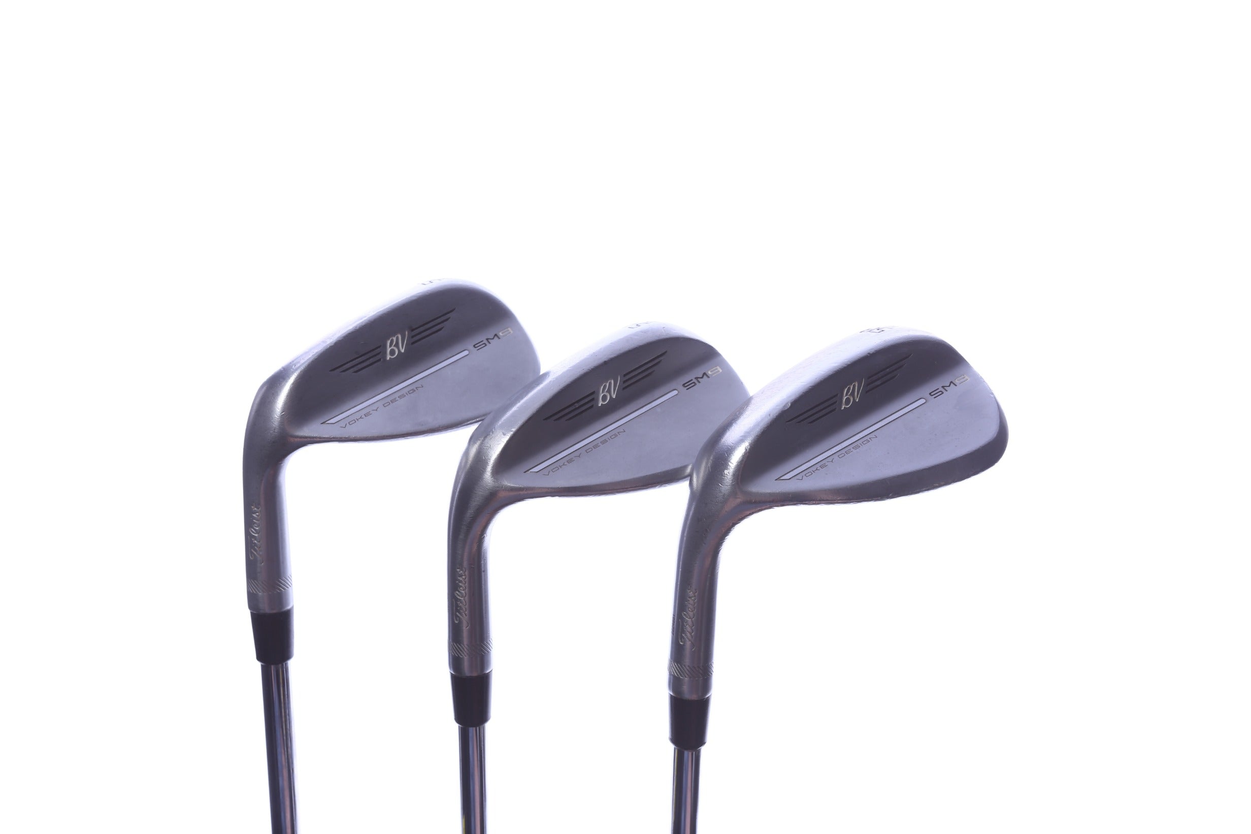 Used Titleist Vokey SM9 Tour Chrome Wedge Set - Left-Handed - 50*, 54*, 58* - Wedge Flex