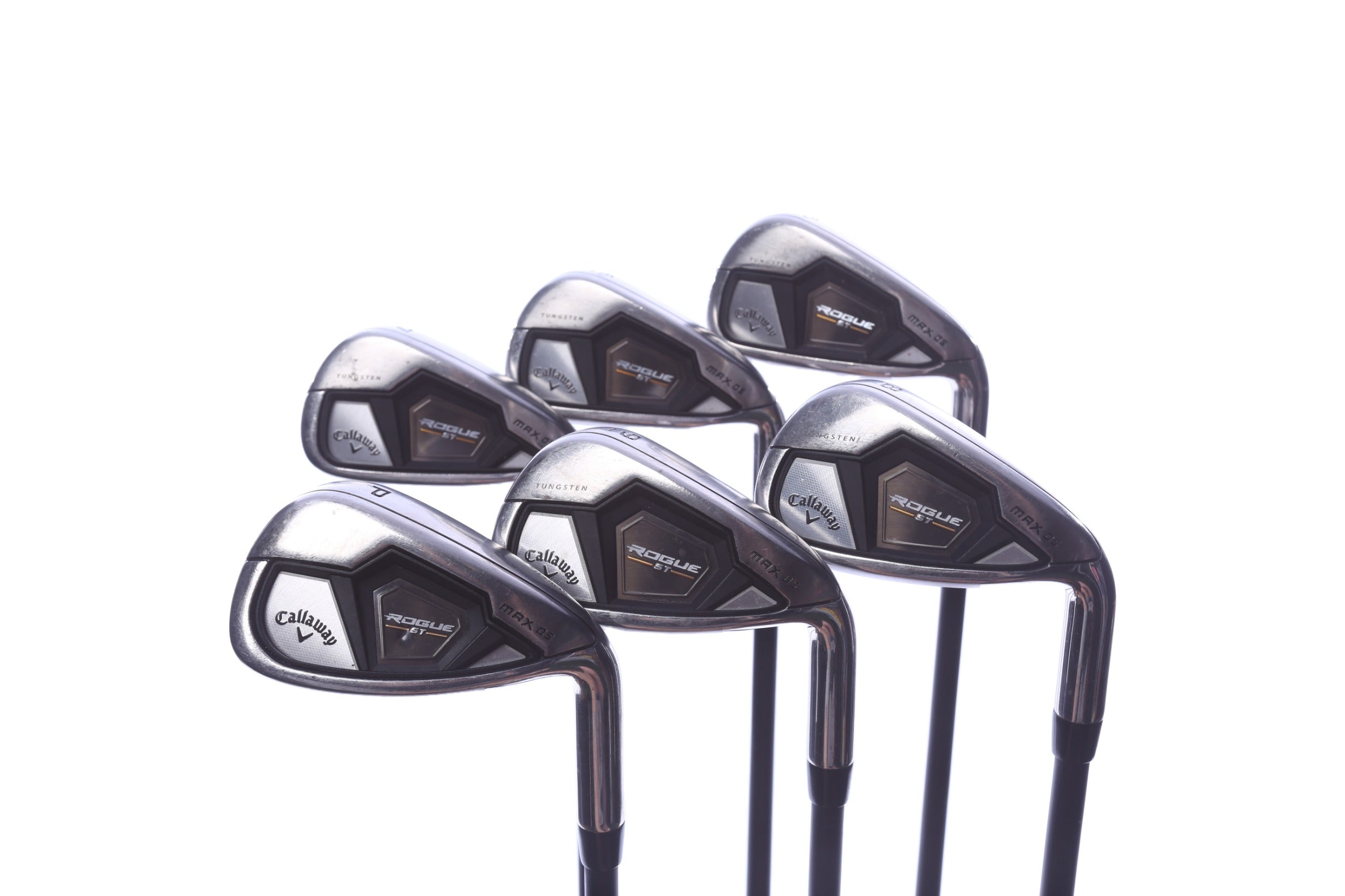 Used Callaway Rogue ST MAX OS Iron Set - Right-Handed - 5-PW - Seniors Flex