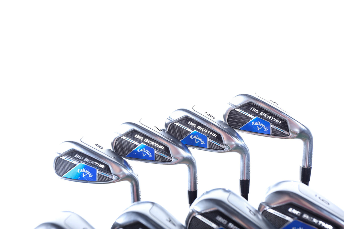 Used Callaway Big Bertha REVA Iron Set - Right-Handed - 5-PW, AW, SW - Regular Flex-Next Round