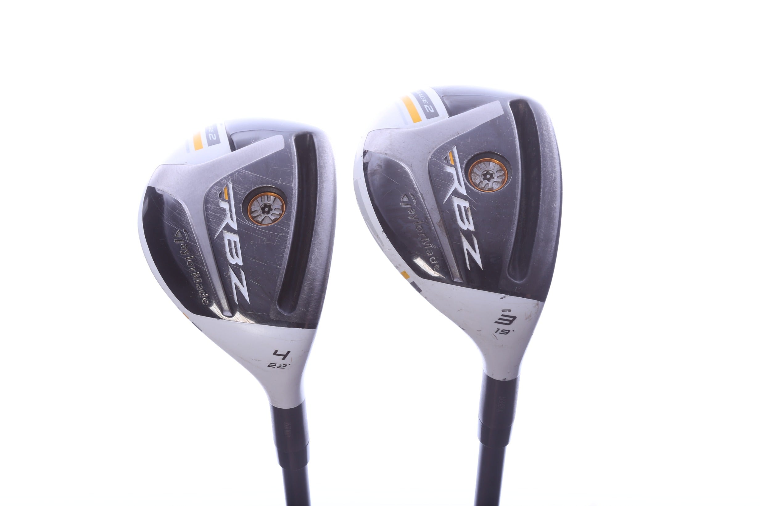 Used TaylorMade RocketBallz Stage 2 Hybrid Set - Right-Handed - 3H, 4H - Stiff Flex