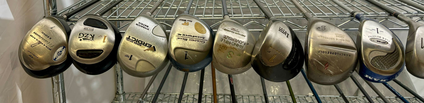 Wholesale Lot of 30 Golf Clubs - Assorted Drivers and Fairway Woods-Next Round