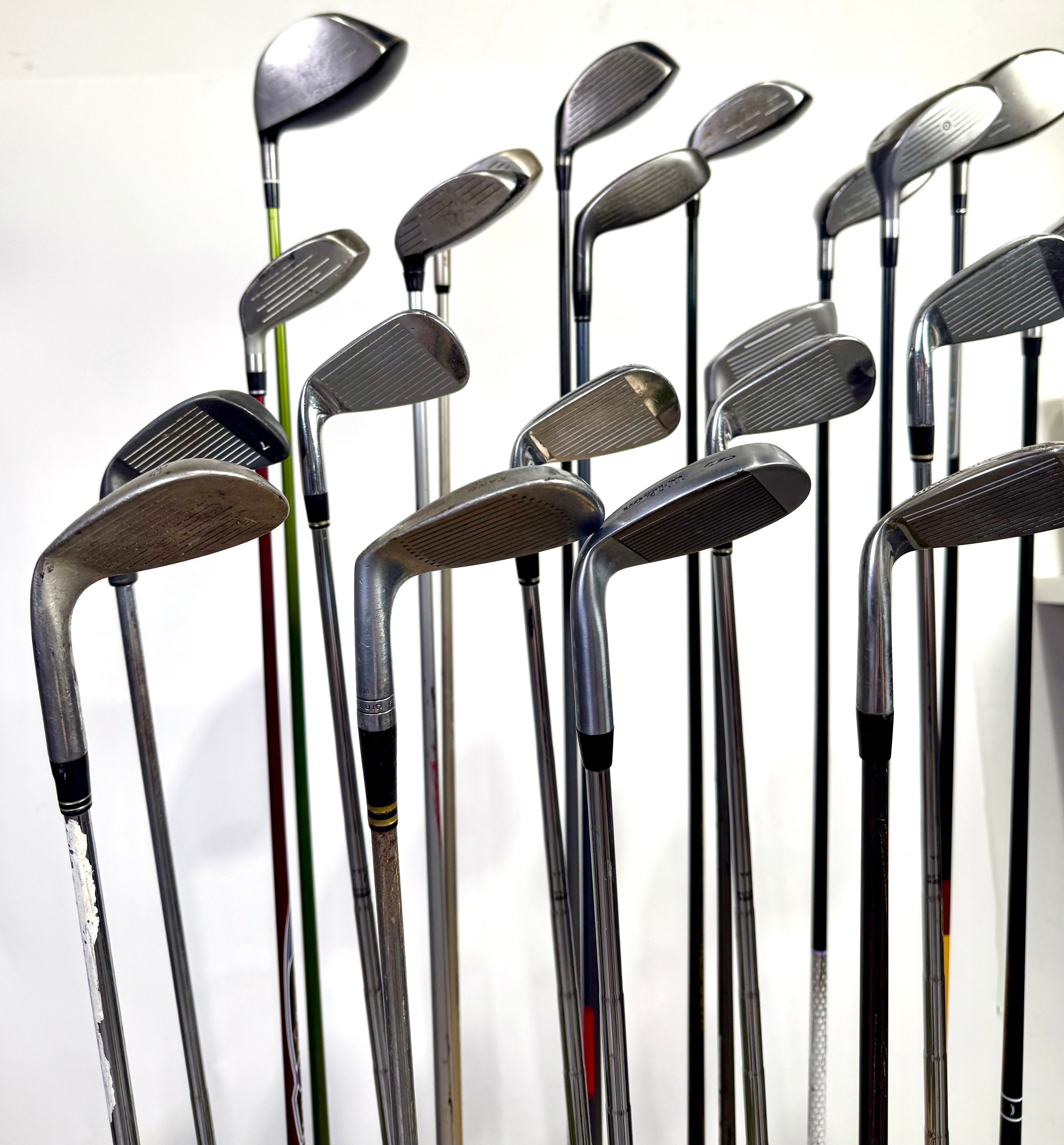 Wholesale Lot of 24 Golf Clubs - Assorted Right-Handed Drivers, Woods, and Irons
