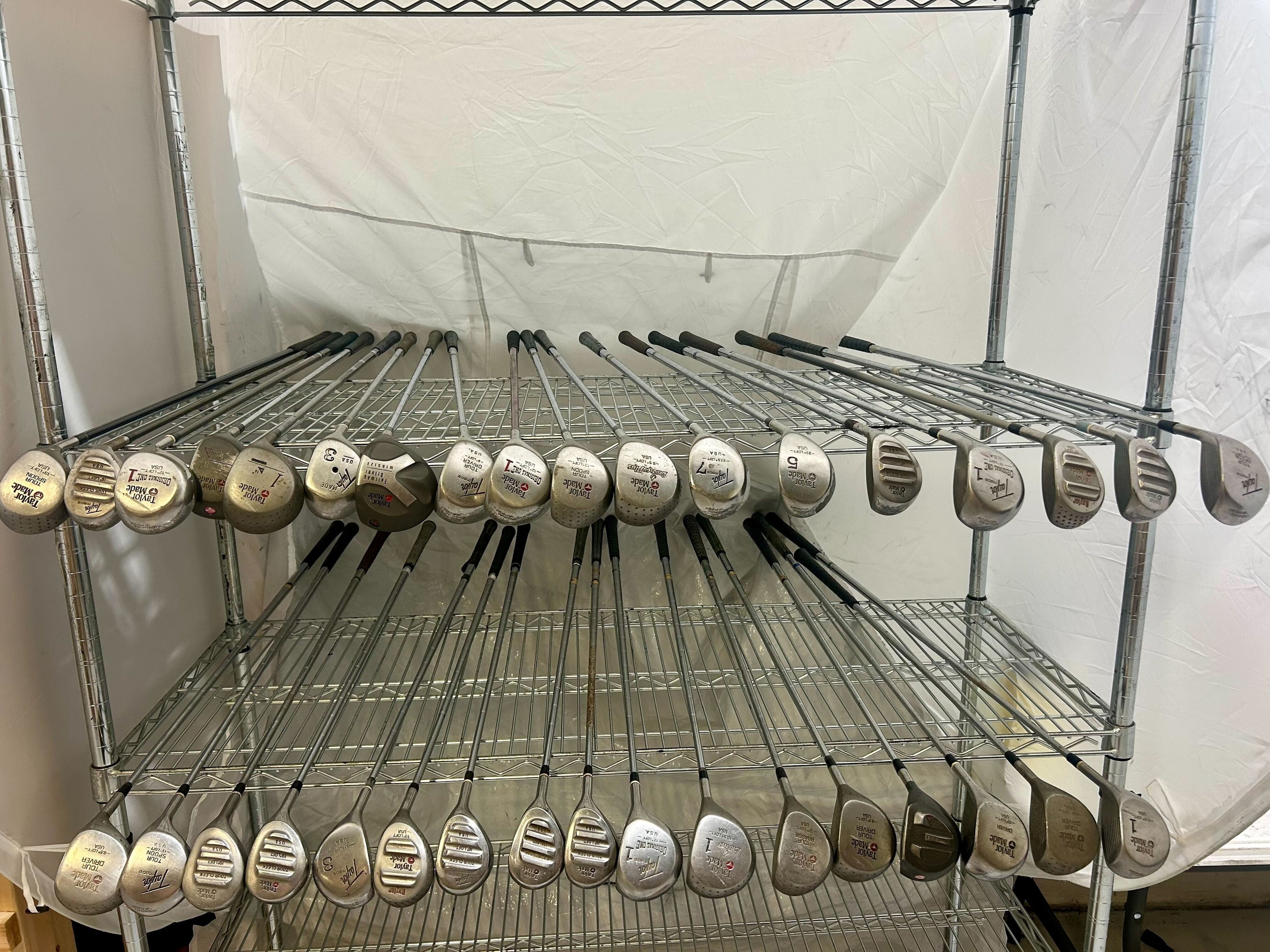Wholesale Lot of 35 Golf Clubs - Taylormade Assorted Drivers and Fairway Woods-Next Round