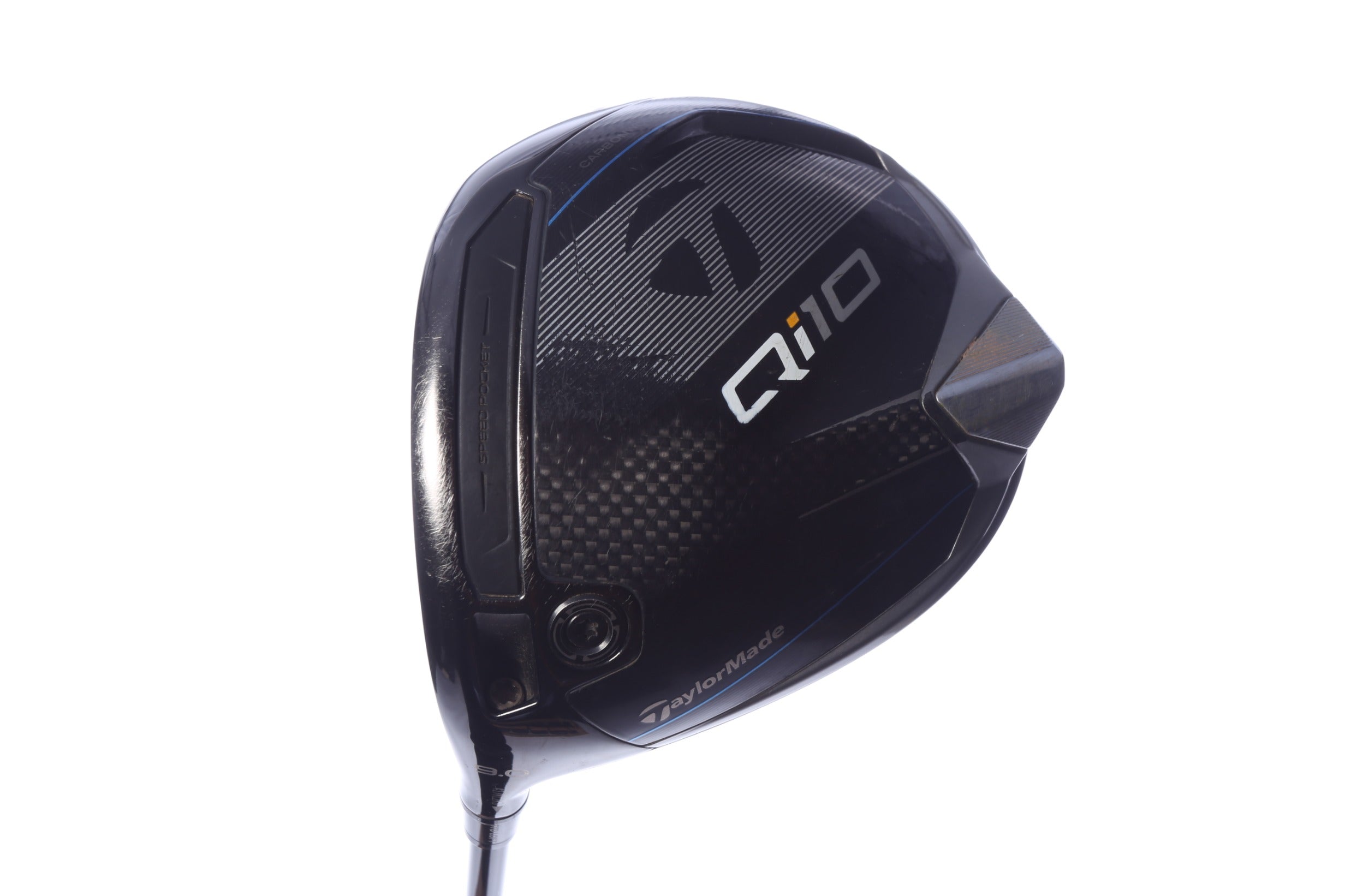 Used TaylorMade Qi10 Driver - 9 Degrees - Stiff Flex Mitsubishi C6 Blue - Left-Handed-Next Round