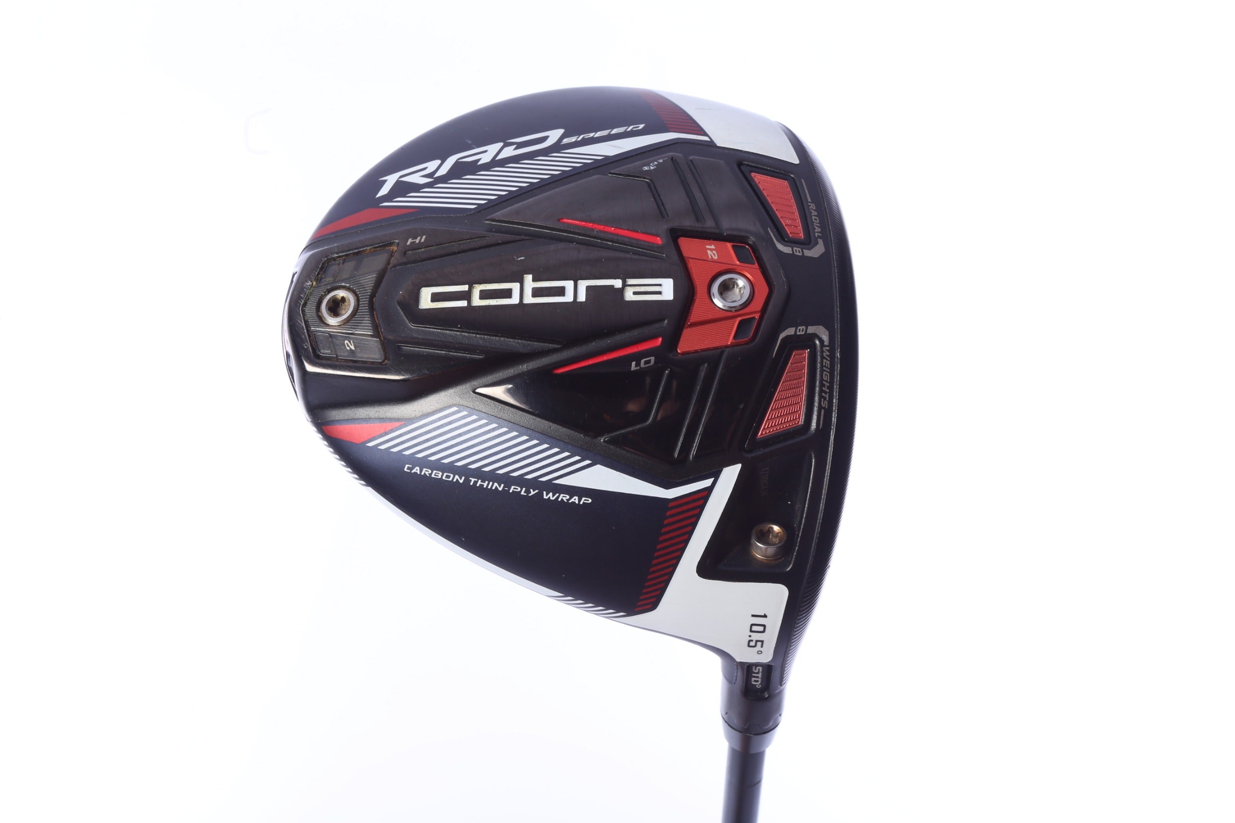 Used Cobra RAD Speed Driver - 10.5 Degrees - Regular Flex Fujikura Motore X F3 - Right-Handed