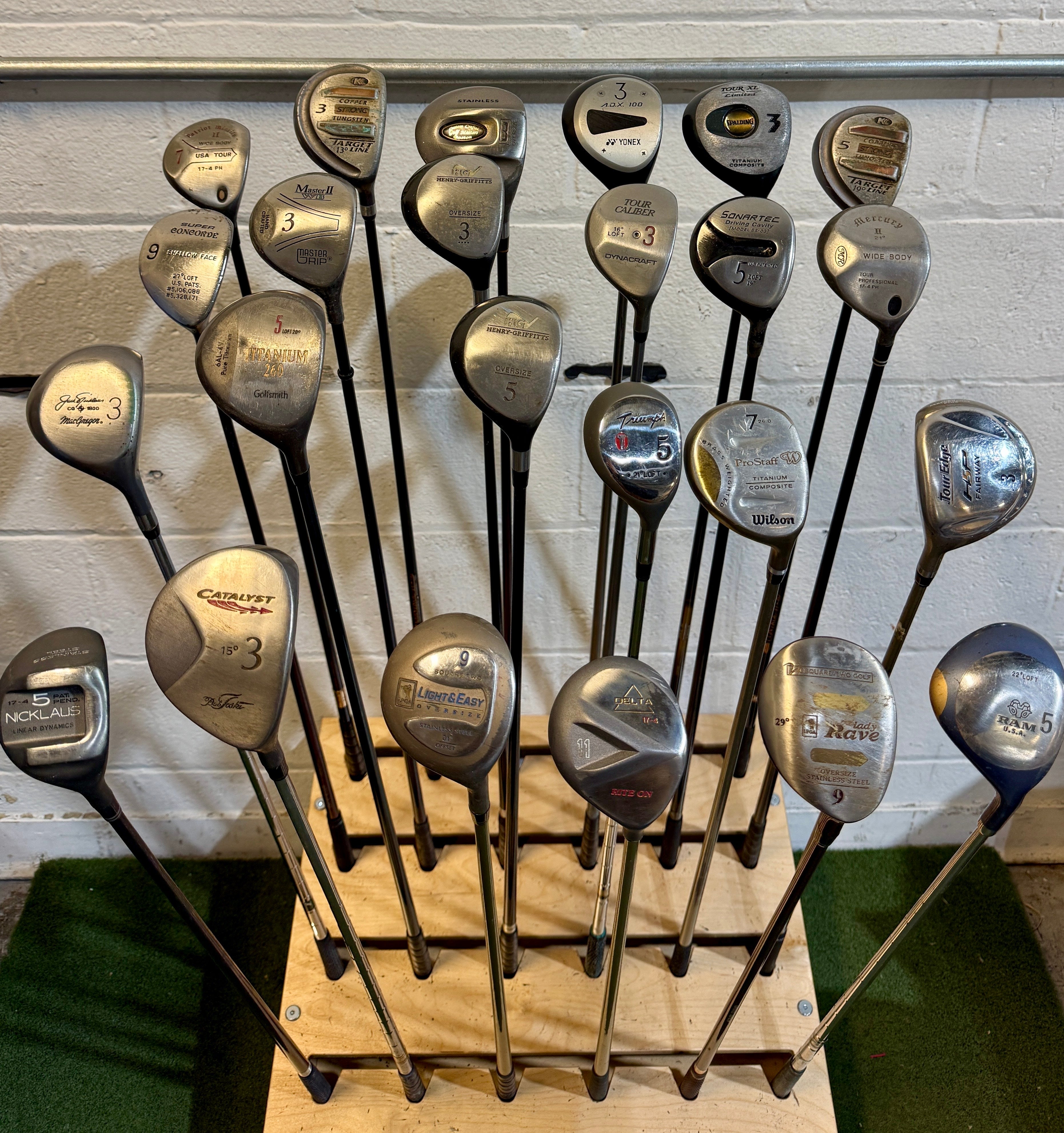 Wholesale Lot of 40 Golf Clubs - Assorted Fairway Woods - RH/LH - Mixed Flexes-Next Round