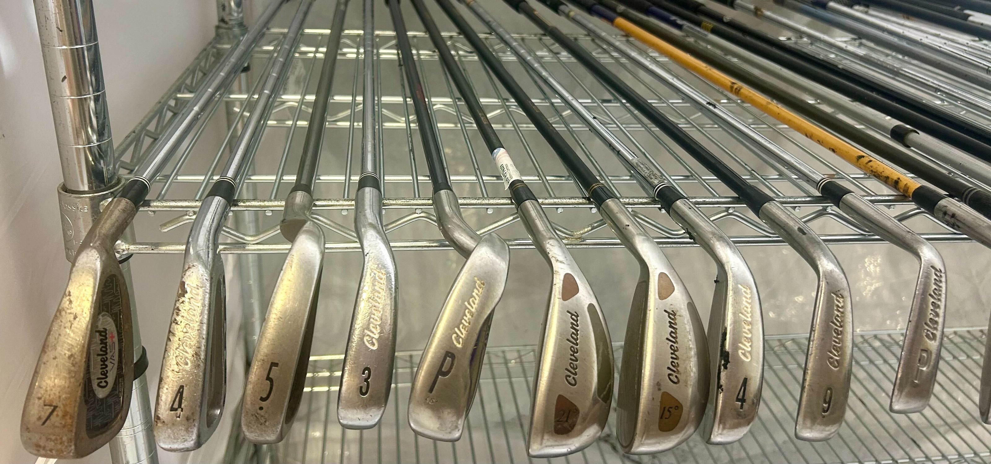 Wholesale Lot of 50 Golf Clubs - Right and Left-Handed - Cleveland Mixed Irons-Next Round