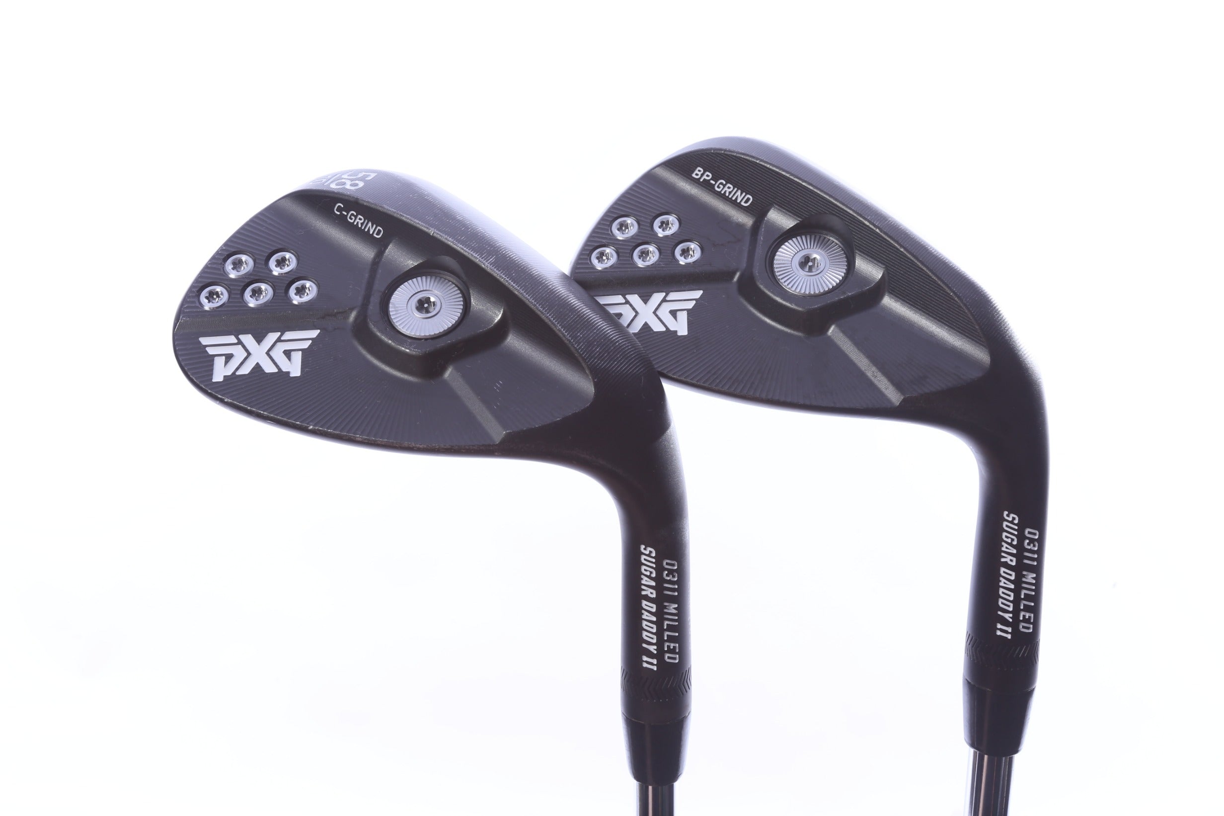 Used PXG 0311 Sugar Daddy II Xtreme Dark Wedge Set - Right-Handed - 54*, 58* - Stiff Flex-Next Round
