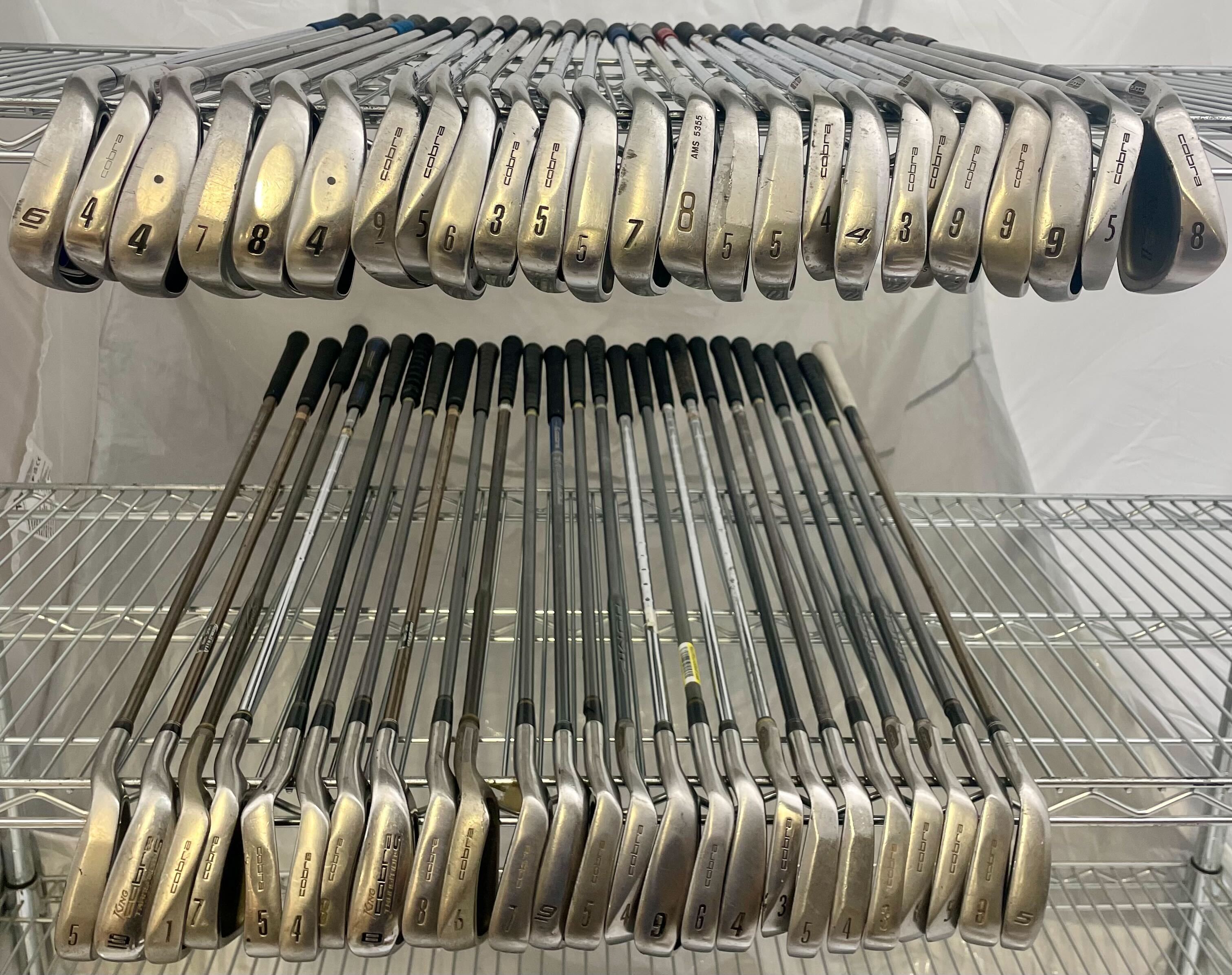 Wholesale Lot of 50 Golf Clubs - Assorted King Cobra Single Irons-Next Round