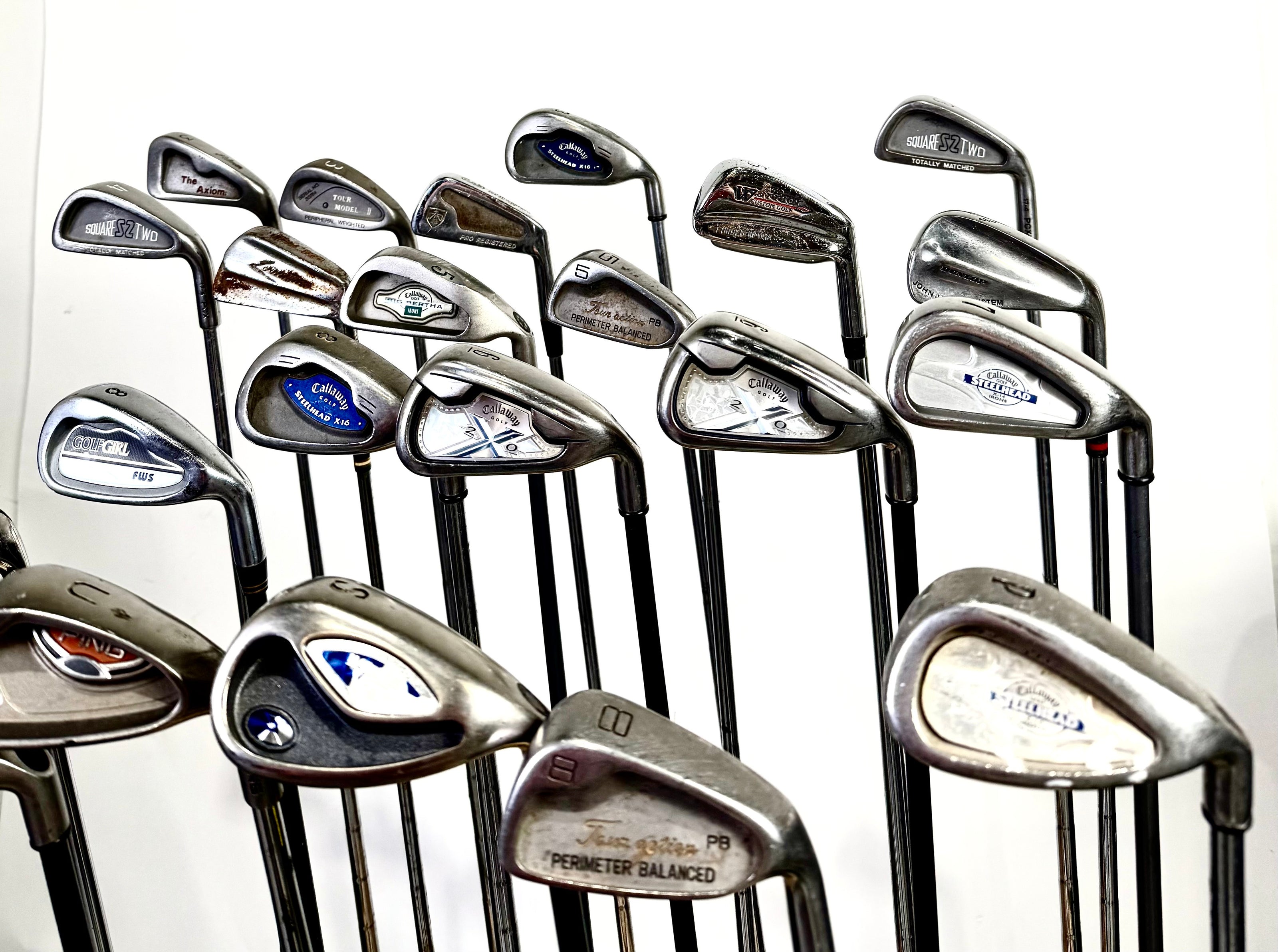 Wholesale Lot of 24 Golf Clubs - Right Handed - Assorted Irons and Wedges-Next Round