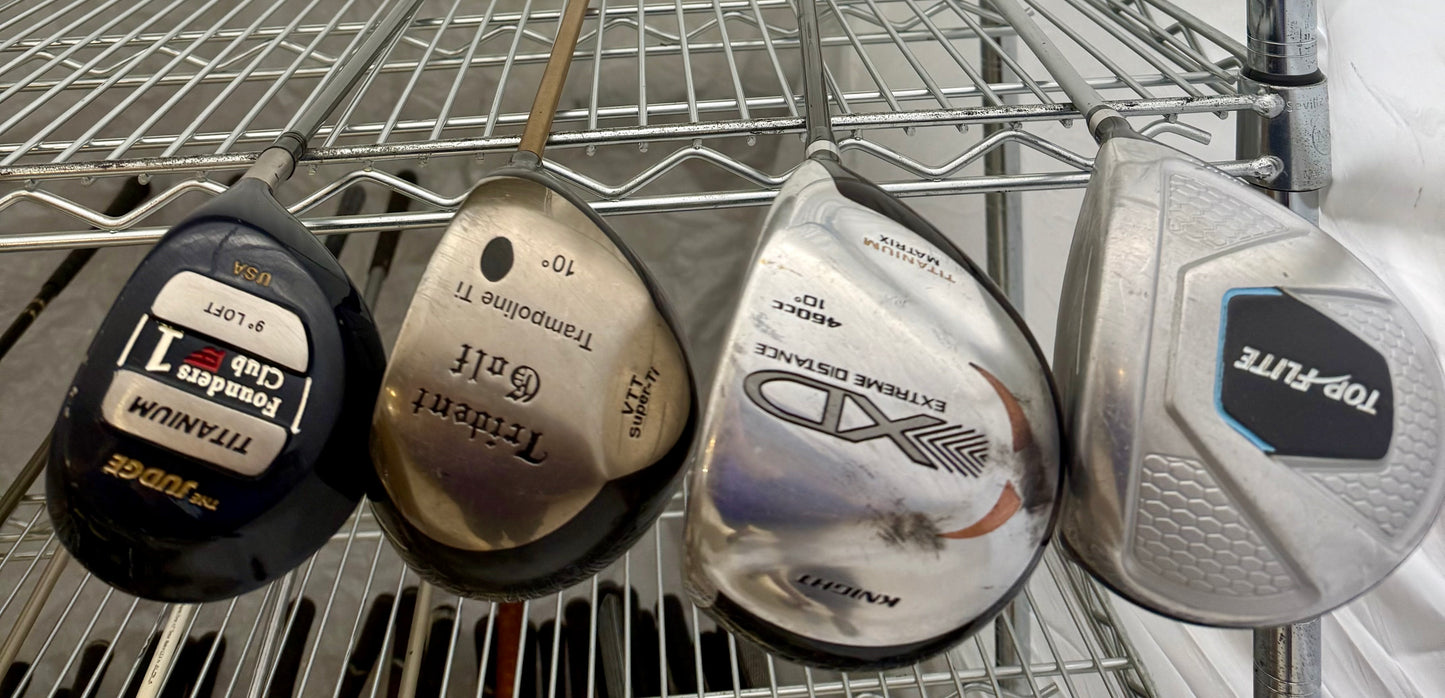 Wholesale Lot of 20 Golf Clubs - Assorted Drivers-Next Round