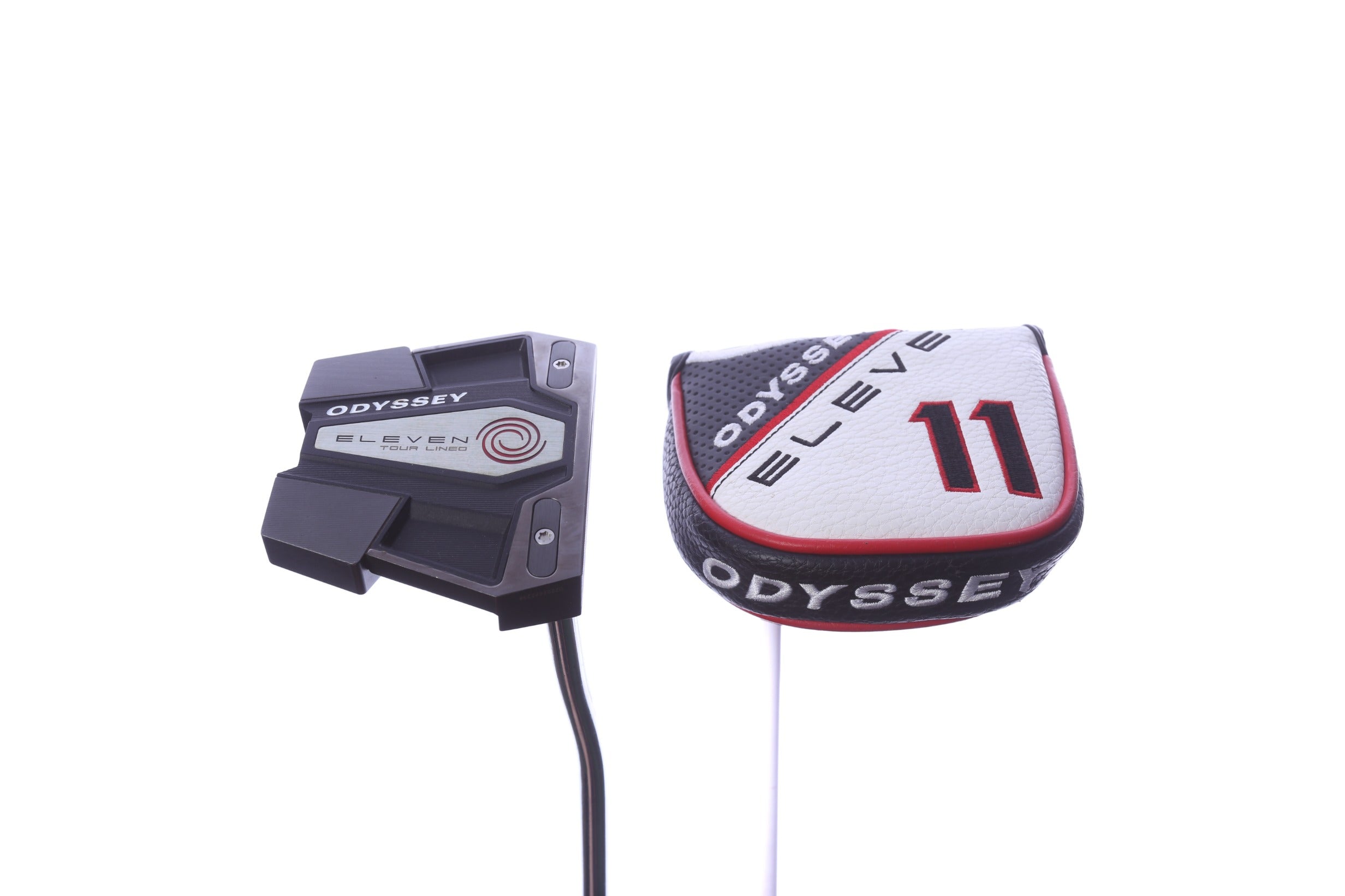 Used Odyssey Eleven Tour Lined Double Bend Neck Putter - Right-Handed - 35 in - Mallet
