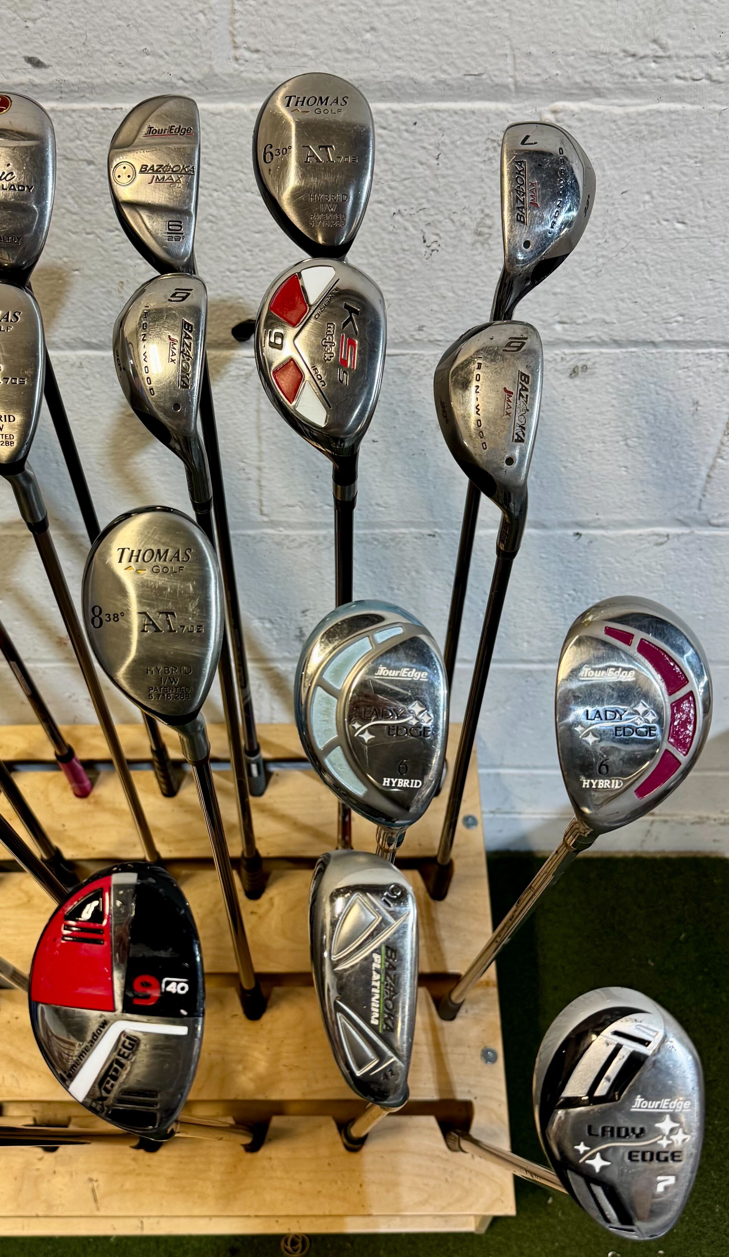 Wholesale Lot of 40 Golf Clubs - Assorted Hybrids-Next Round