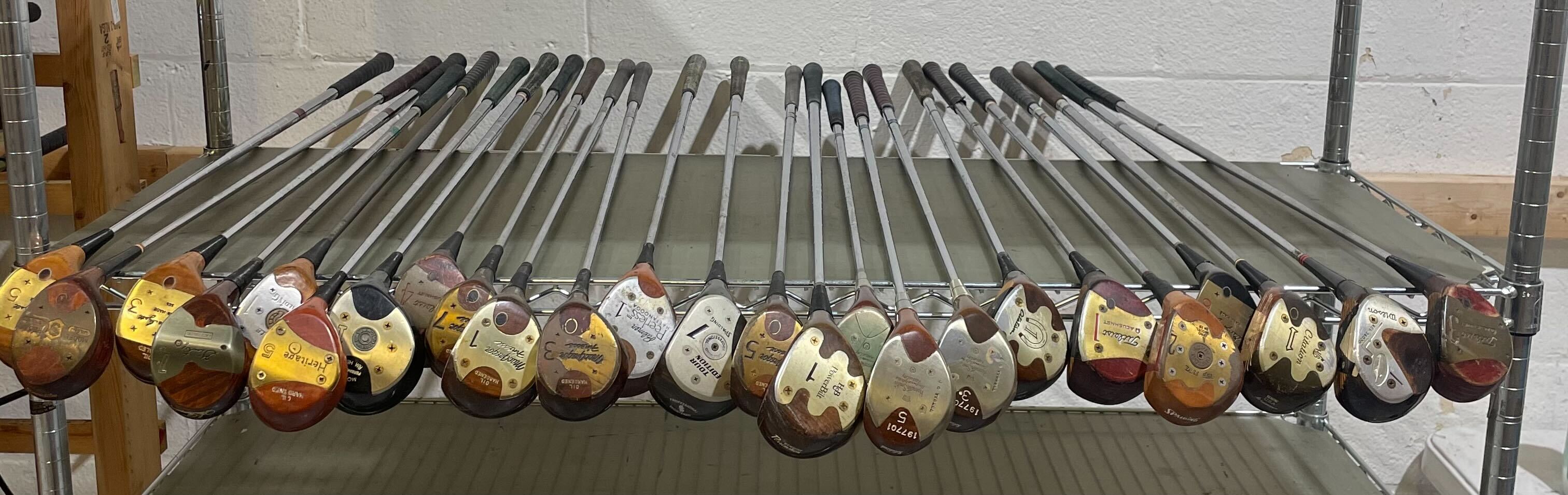 Wholesale Lot of 25 Assorted Persimmon Drivers/Fairway-Next Round