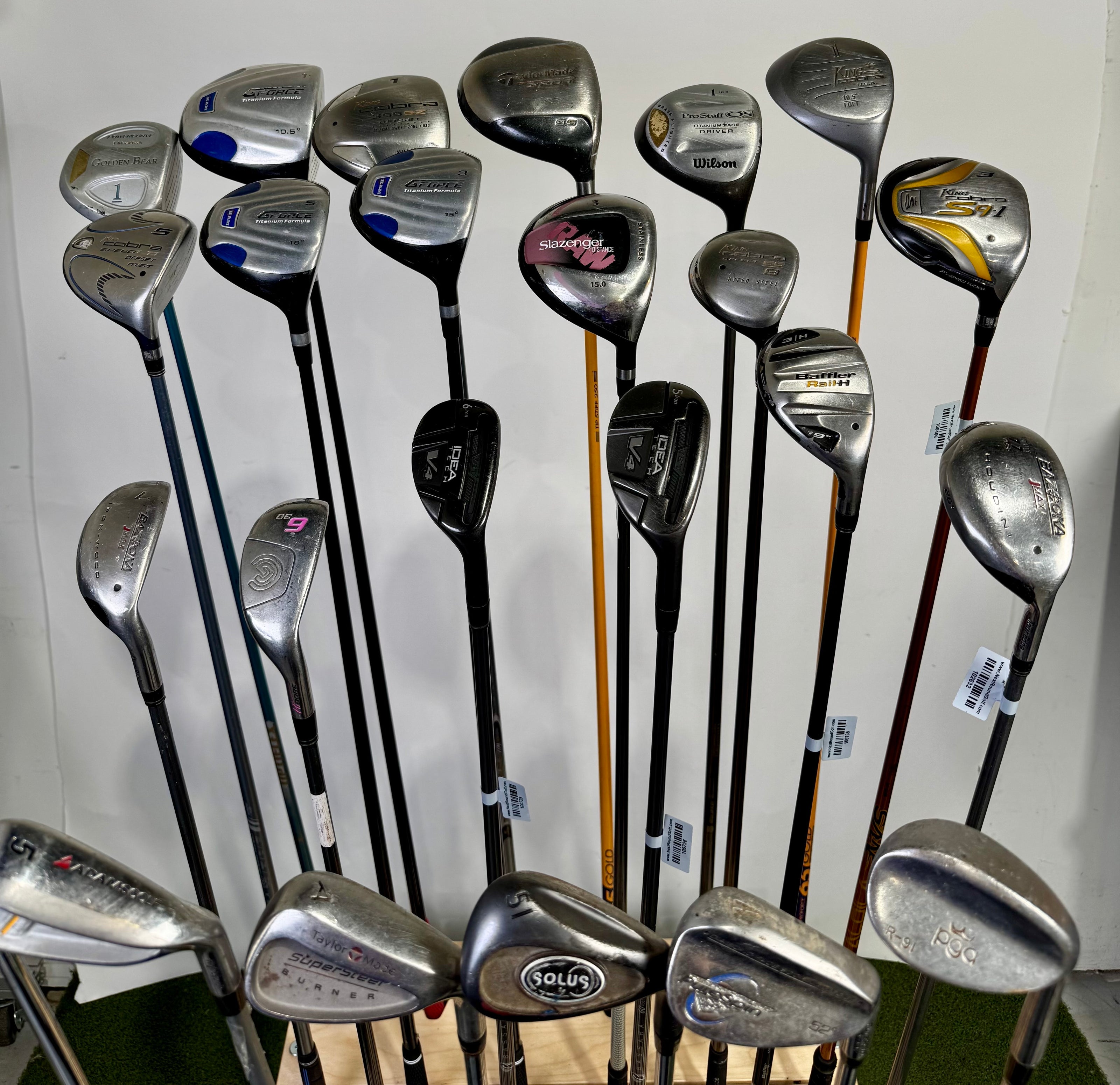 Wholesale Lot of 24 Golf Clubs - Drivers, Woods, Hybrids and Single Irons-Next Round