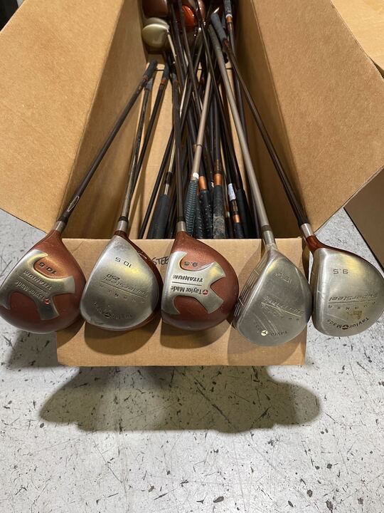 Wholesale Lot of 25 TaylorMade Titanium Bubble, Supersteel Drivers