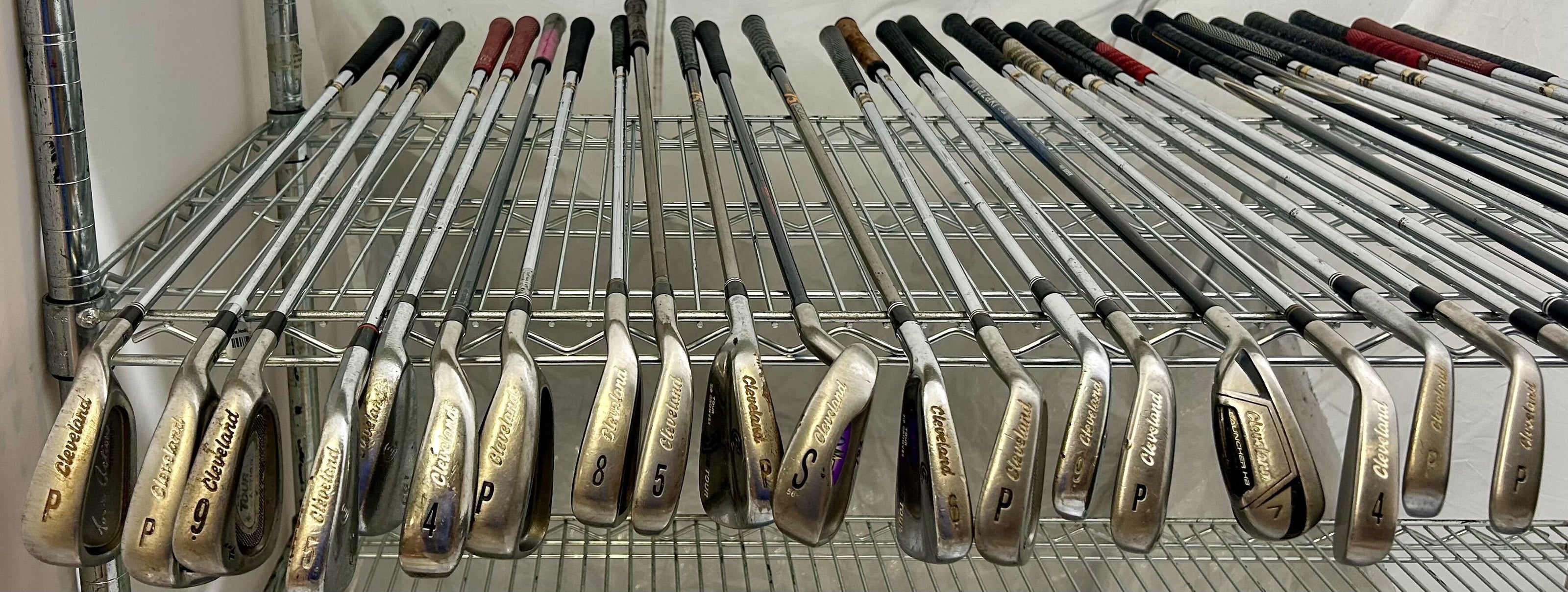 Wholesale Lot of 30 Golf Clubs - Left and Right-Handed - Cleveland Mixed Irons-Next Round