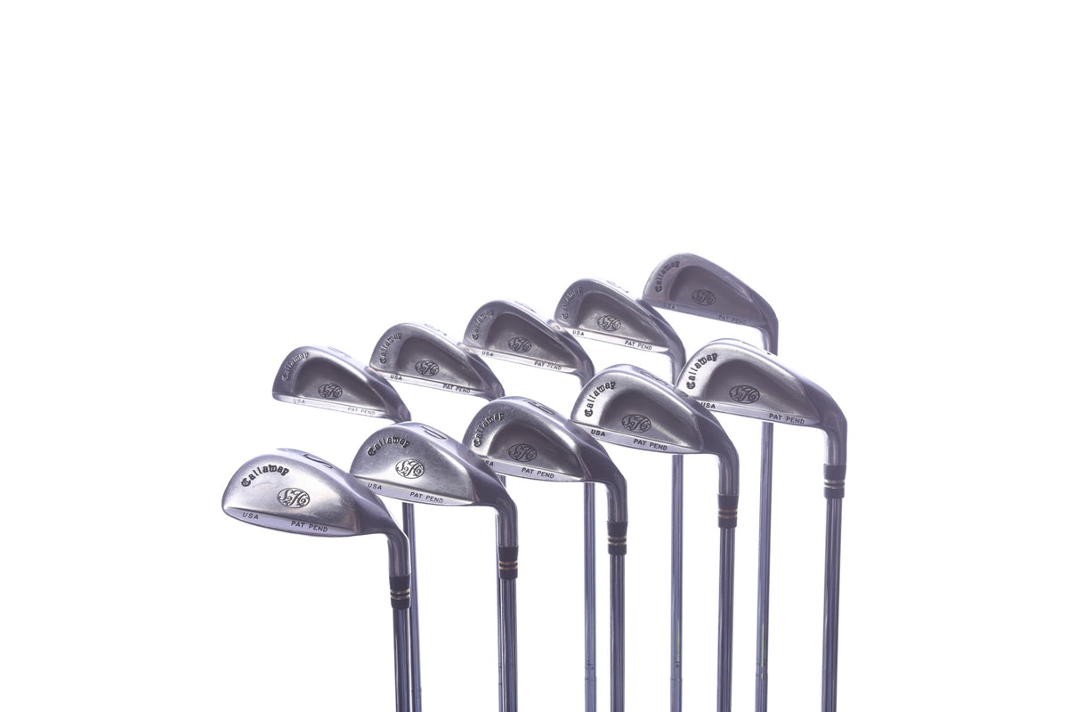Used Callaway s2h2 Iron Set - Right-Handed - 2-PW, SW - Stiff Flex