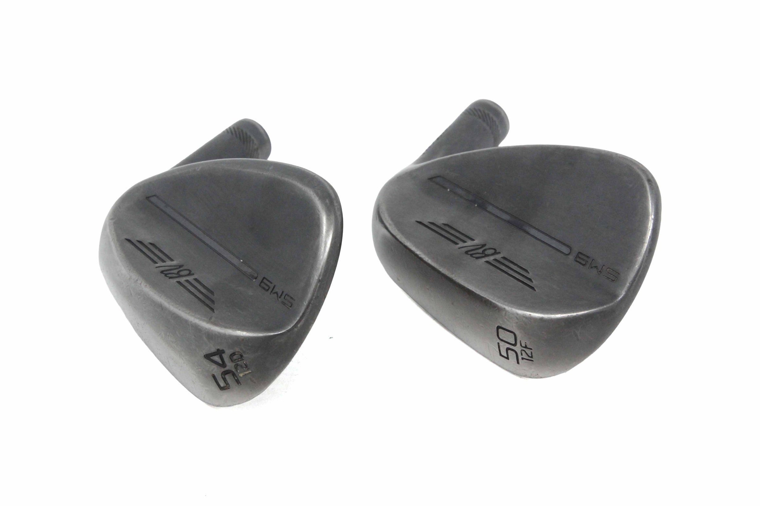Used Titleist Vokey SM9 Jet Black Wedge Set - HEAD ONLY - Right-Handed - 50*, 54*-Next Round