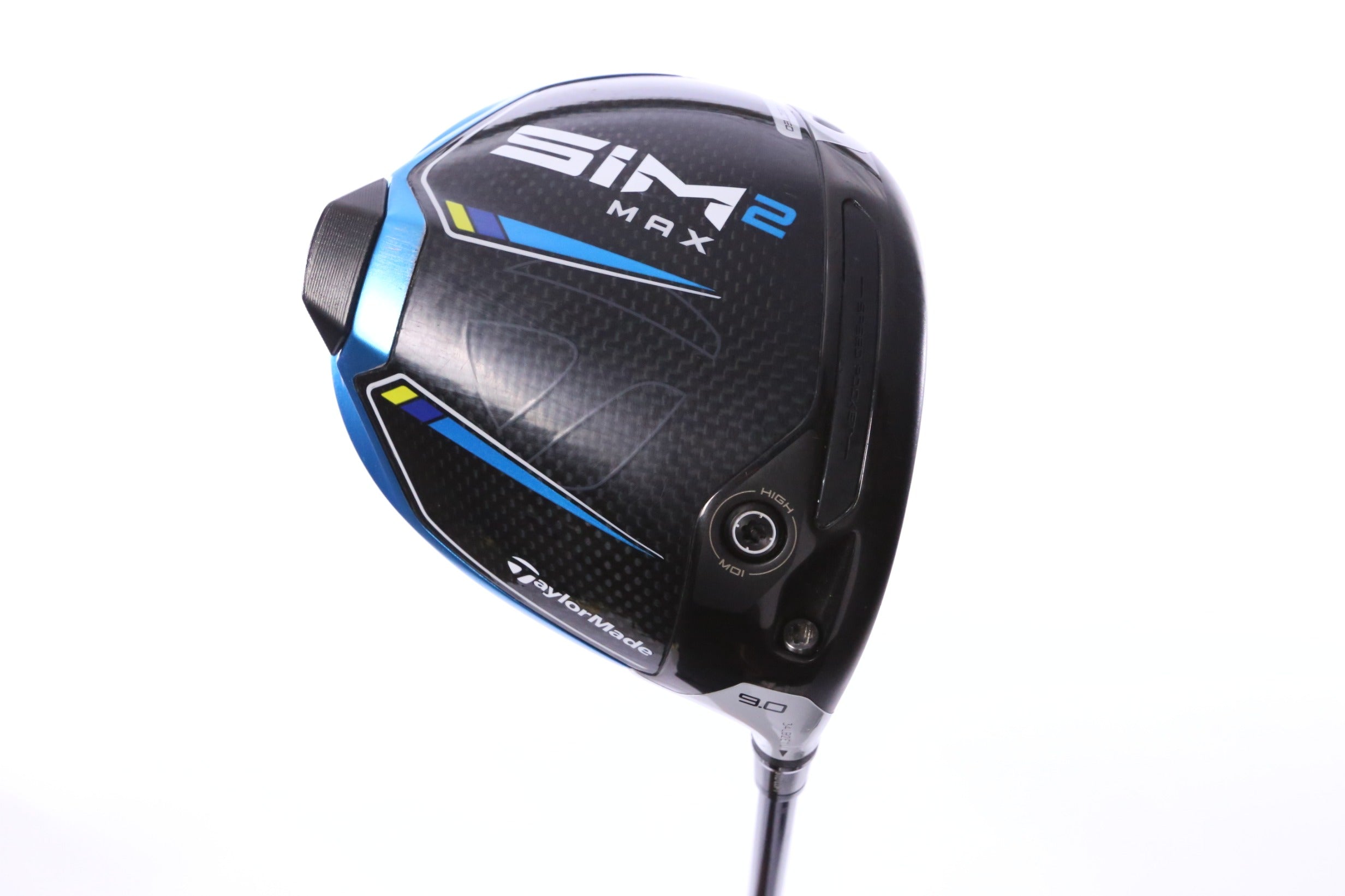 Used TaylorMade SIM2 MAX Driver - 9 Degrees - Stiff Flex Fujikura Ventus Blue - Right-Handed-Next Round
